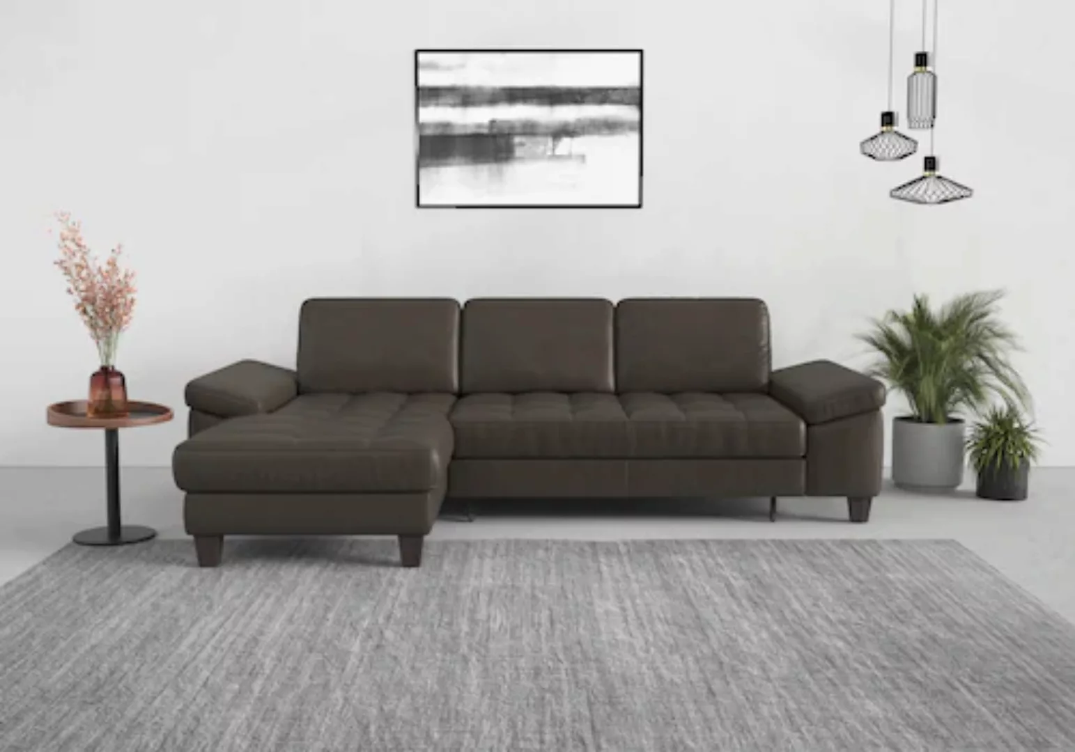 sit&more Ecksofa »Westham L-Form«, Recamiere, mit oder ohne Bettfunktion, B günstig online kaufen