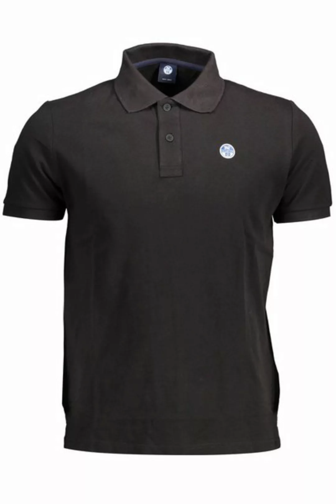 North Sails Poloshirt Herren-Polohemd Schwarz aus Natürlichen Fasern mit günstig online kaufen