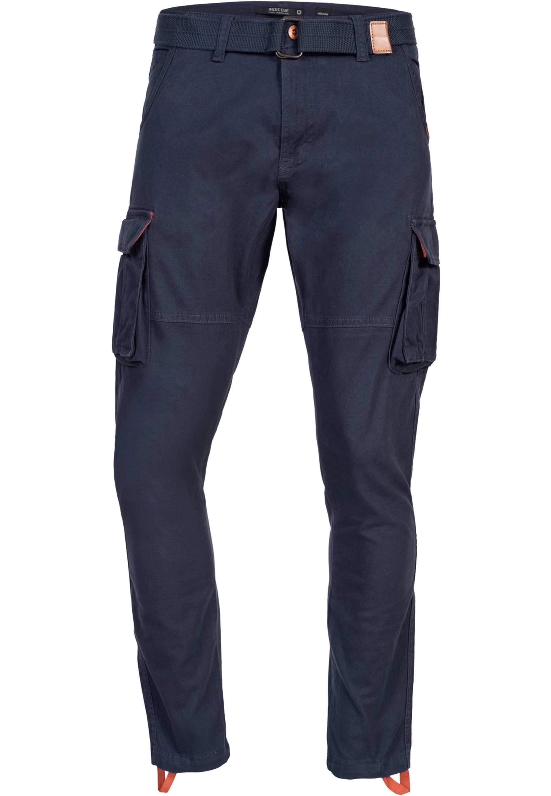 Indicode Cargohose Mathen aus elastischer Baumwoll-Qualität, günstig online kaufen
