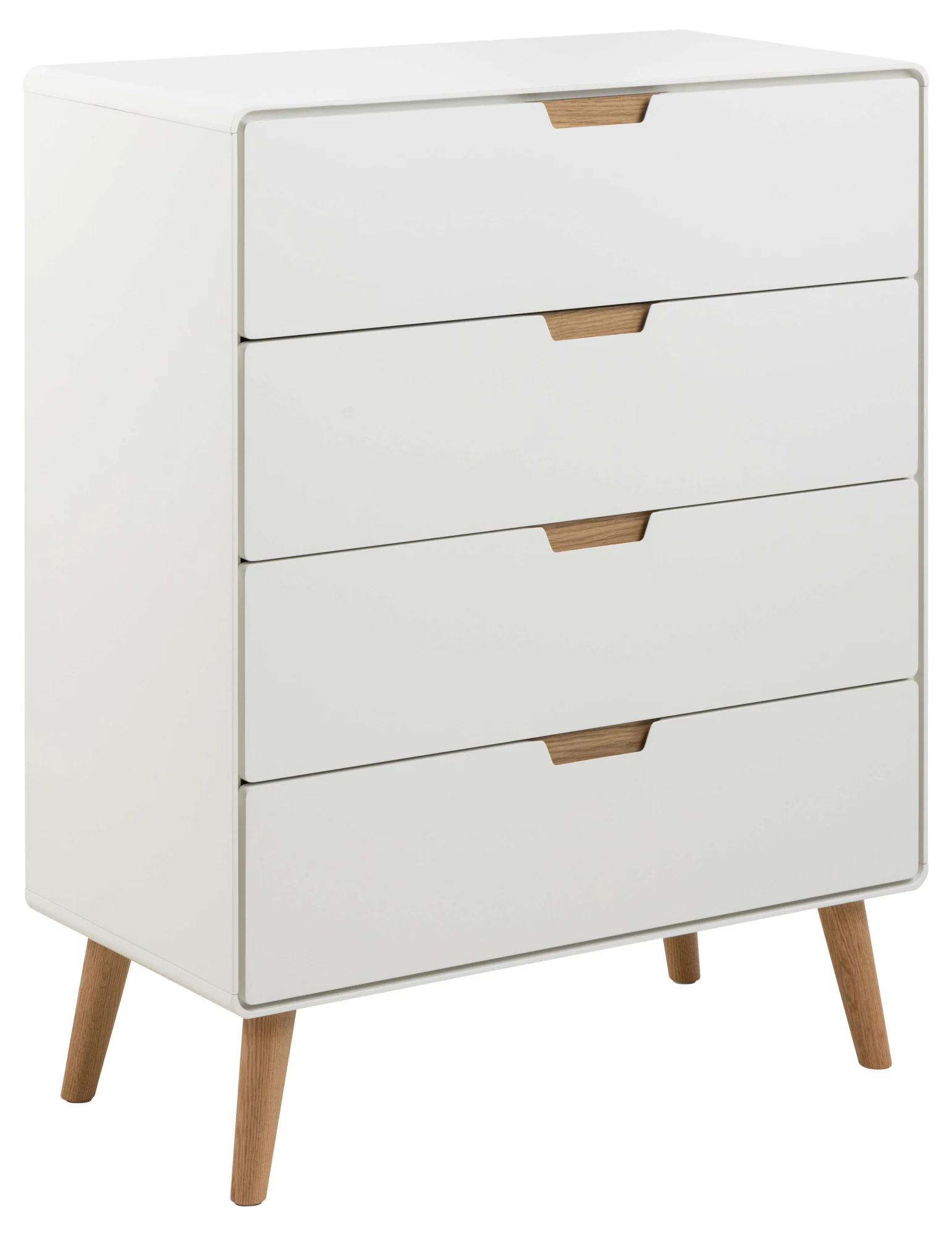 ACTONA GROUP Highboard "Lowell", 4 Schubladen mit Dämpfung, nordischer Stil günstig online kaufen