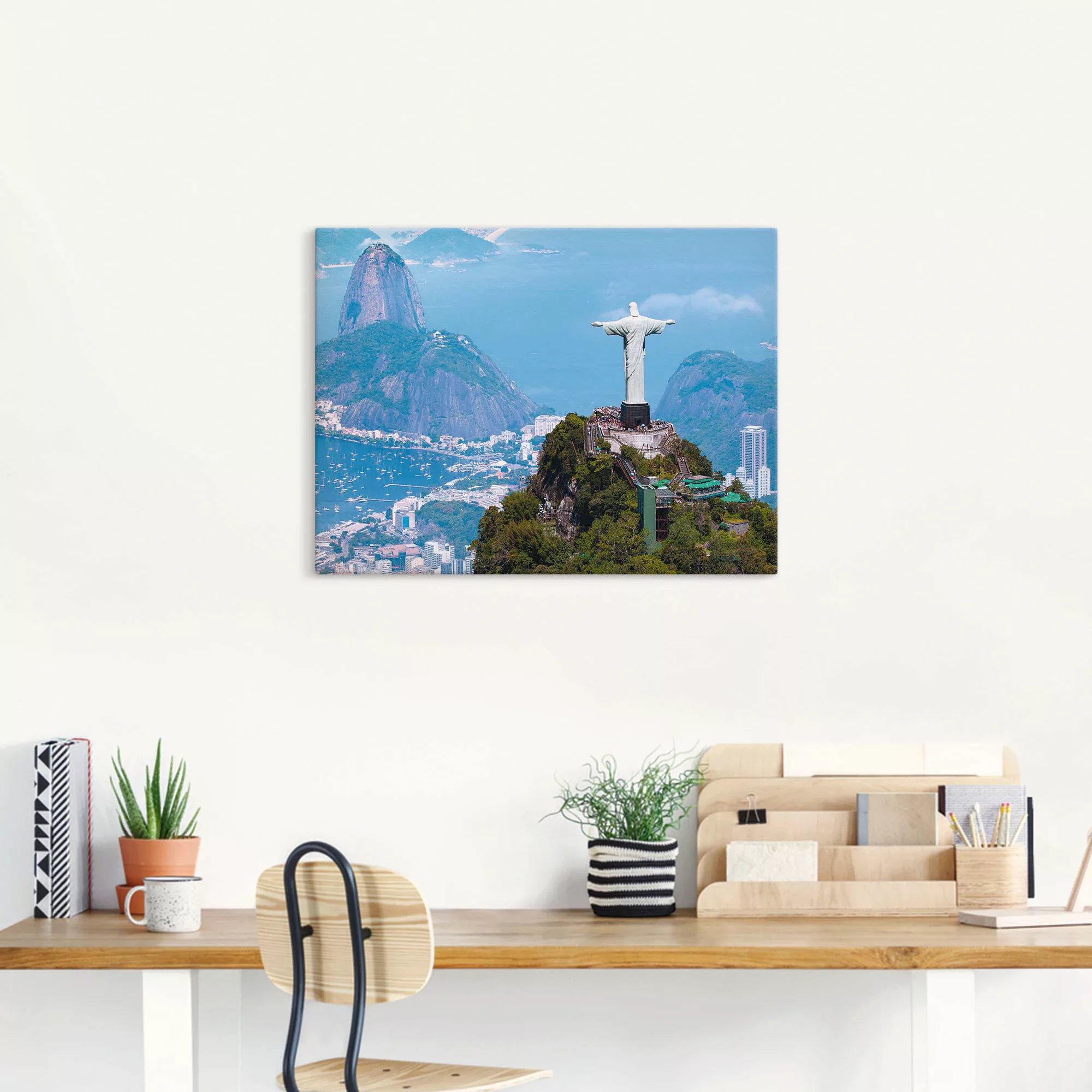 Artland Wandbild »Rio de Janeiro mit Cristo«, Gebäude, (1 St.), als Alubild günstig online kaufen