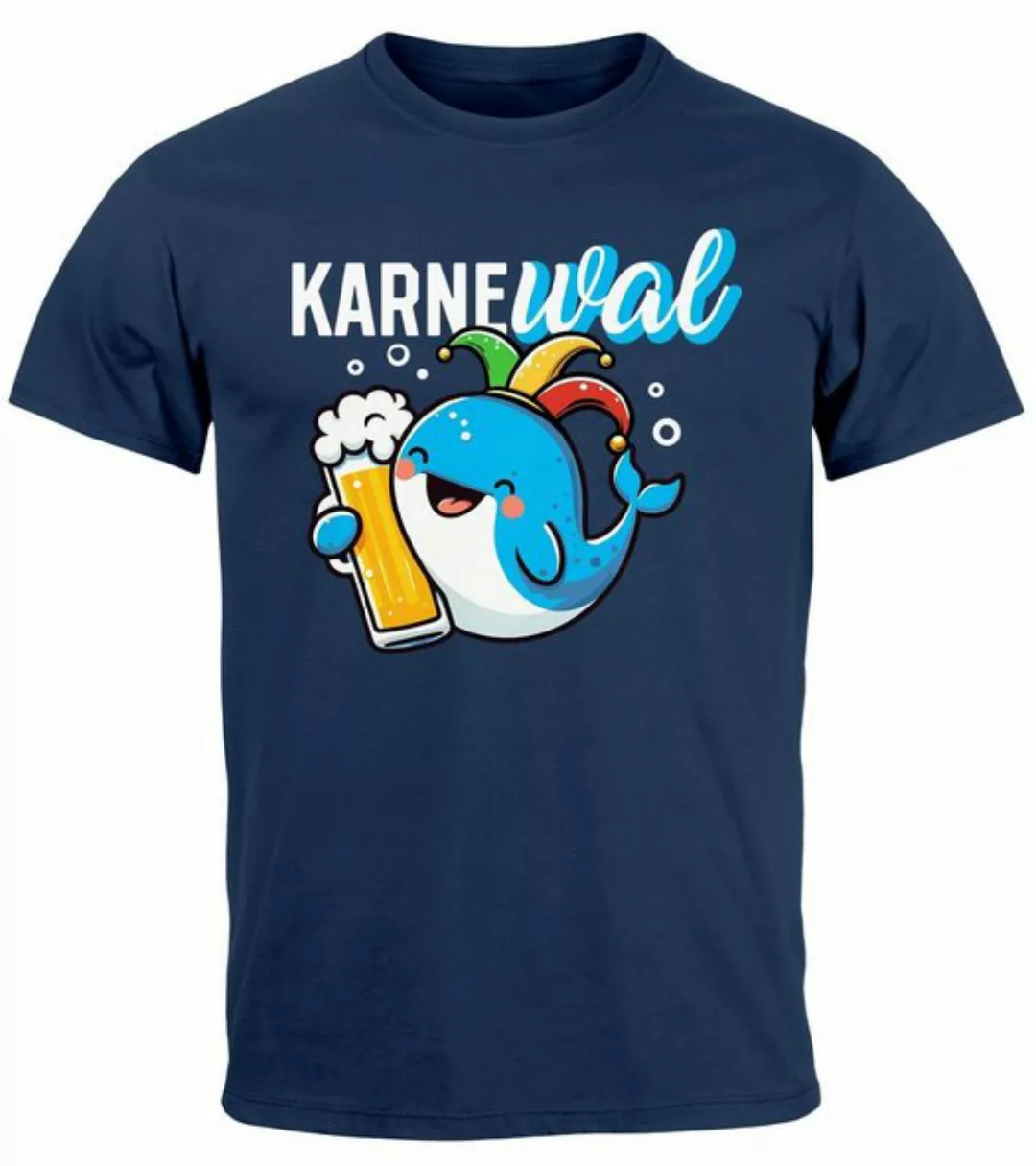 MoonWorks Print-Shirt Herren T-Shirt Fasching Karneval Wal Bier Kostüm-Ersa günstig online kaufen