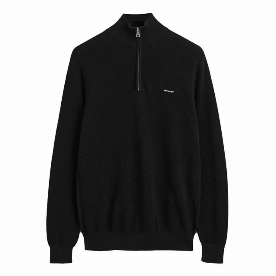 Gant Troyer COTTON PIQUE HALF ZIP mit Piqué-Struktur günstig online kaufen