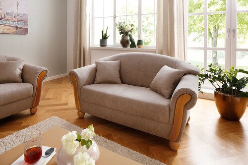 Home affaire 2-Sitzer "Milano Vintage", mit Federkern, Bezug in Lederoptik, günstig online kaufen
