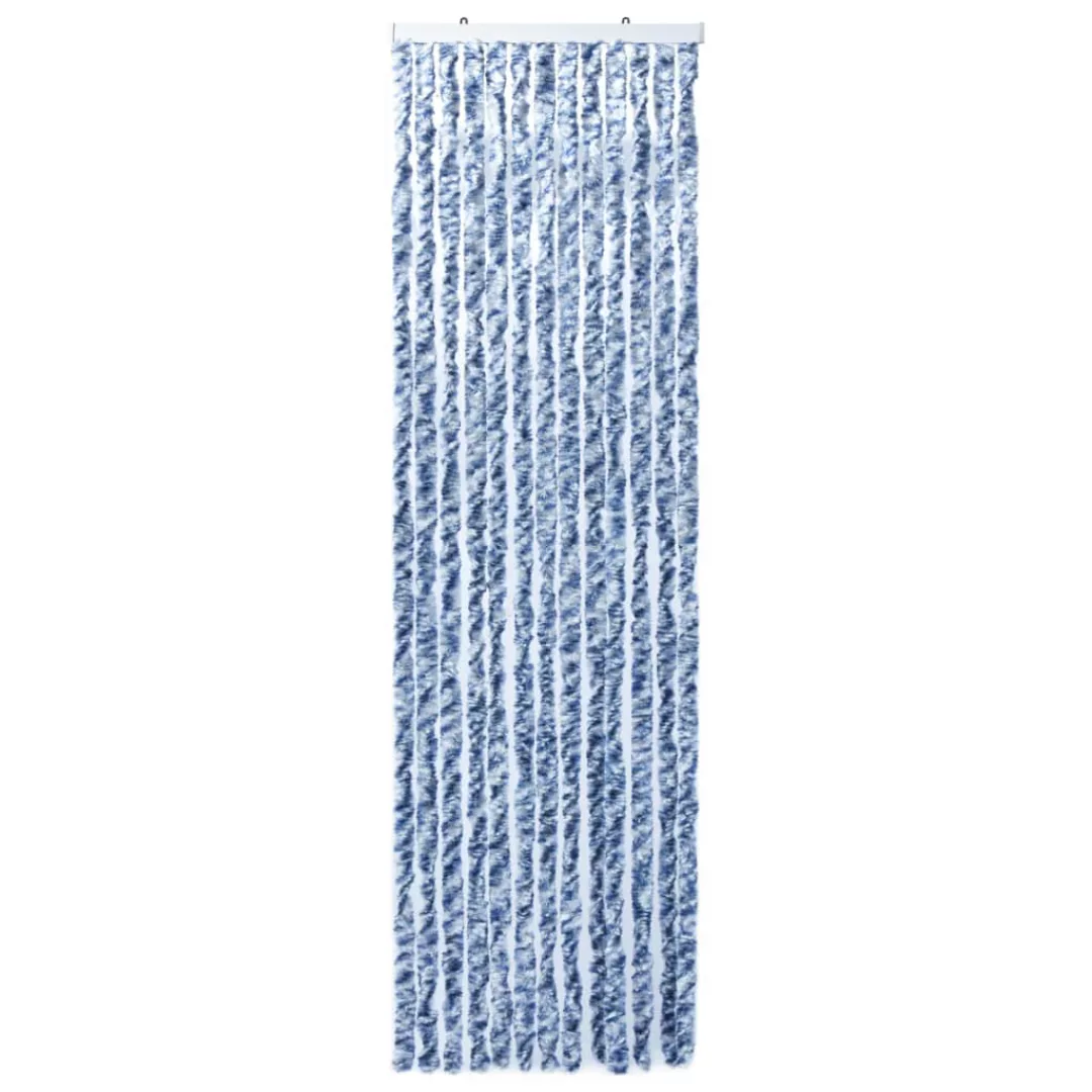 Insektenschutz-vorhang Blau Und Weiß 90x200 Cm Chenille günstig online kaufen