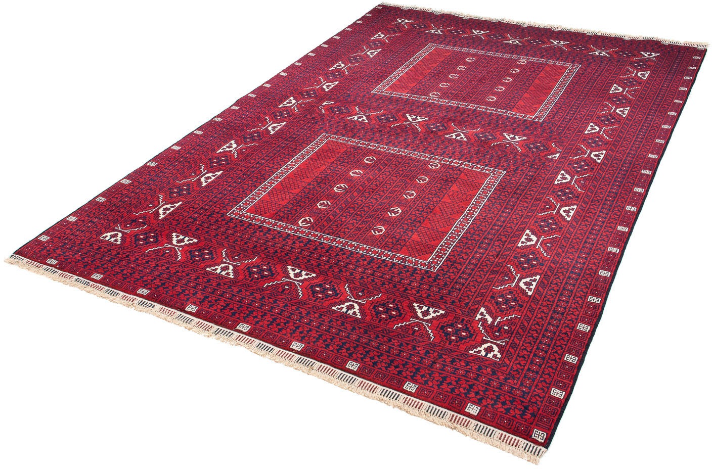 morgenland Orientteppich »Turkaman - 233 x 157 cm - dunkelrot«, rechteckig, günstig online kaufen