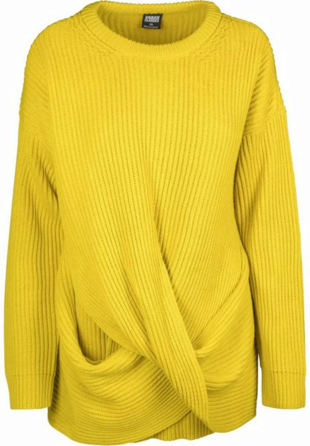 URBAN CLASSICS Rundhalspullover Urban Classics Damen Ladies Wrapped Sweater günstig online kaufen