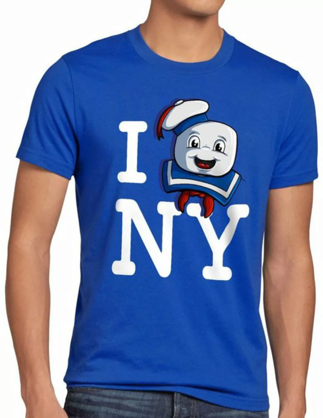style3 Print-Shirt Herren T-Shirt Love Marshmallow new yorkt geisterjäger g günstig online kaufen