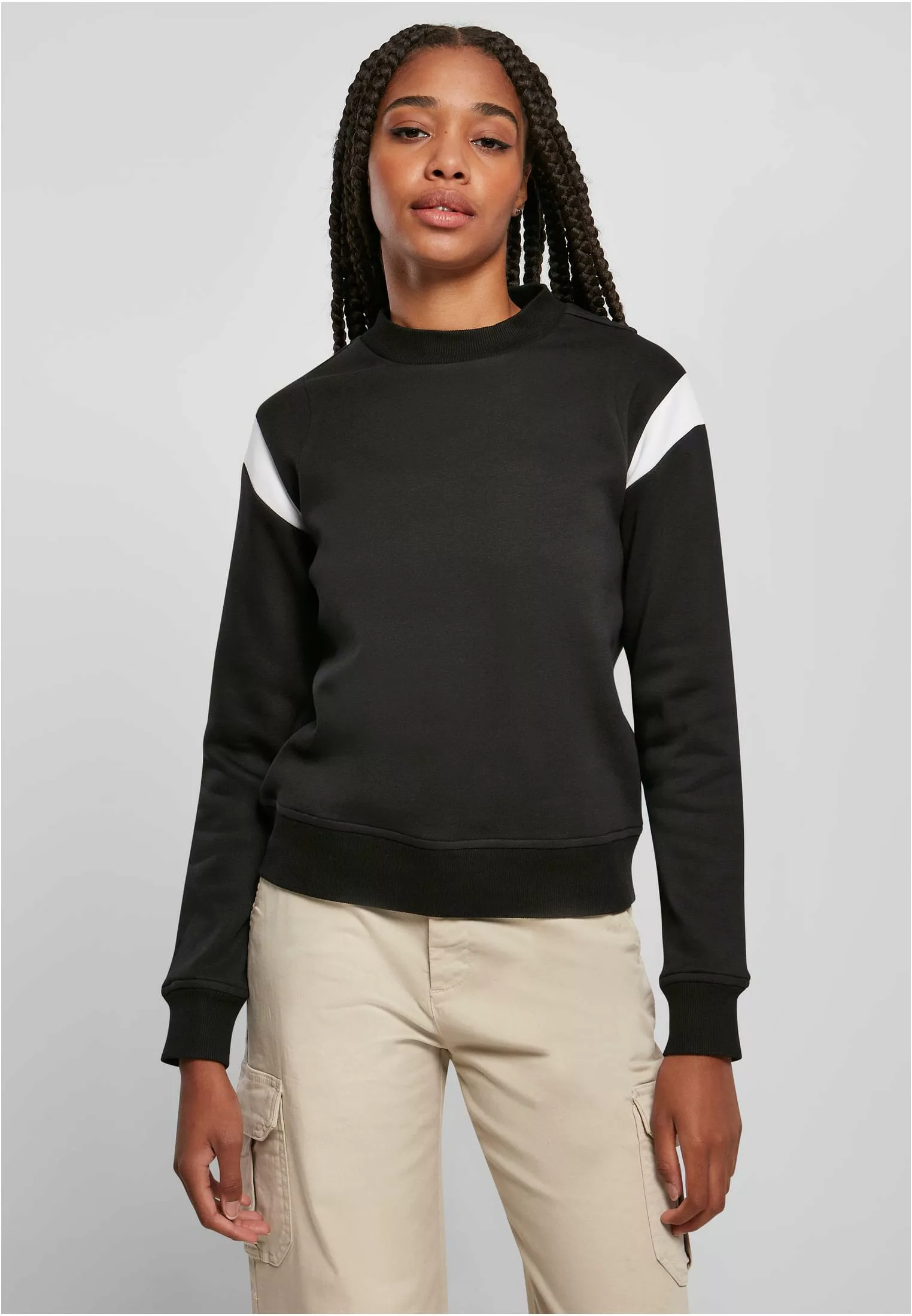 URBAN CLASSICS Sweater "Damen Ladies Inset College Crewneck", (1 tlg.) günstig online kaufen
