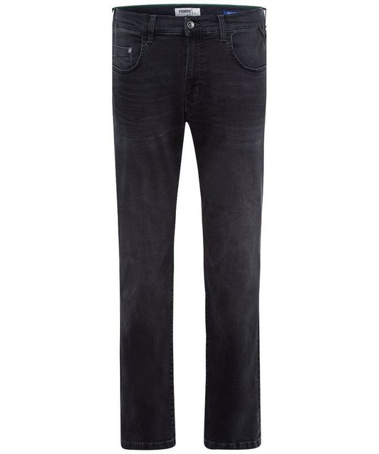 Pioneer Jeans Eric Megaflex Straight Fit black extra lang günstig online kaufen