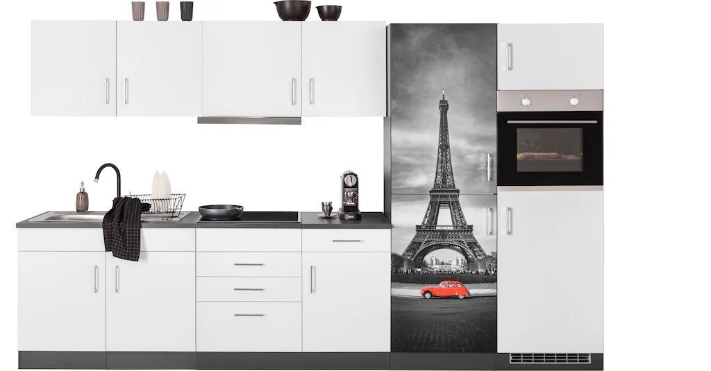 HELD MÖBEL Küchenzeile "Paris", mit E-Geräten, Breite 330 cm, wahlweise mit günstig online kaufen