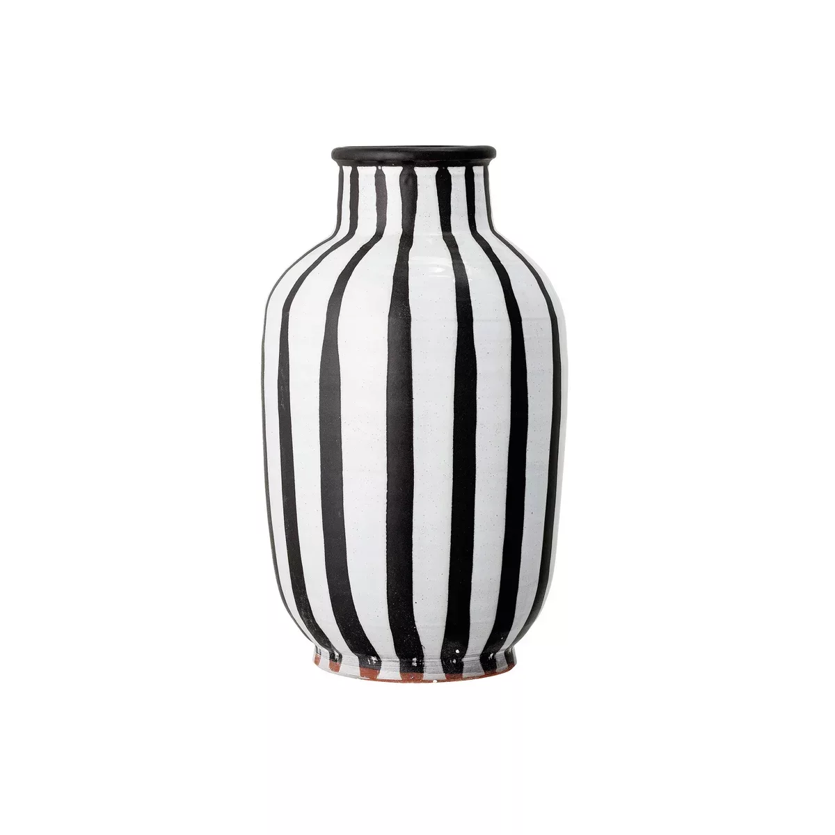 Schila Vase Terrakotta 44cm Schwarz-weiß günstig online kaufen