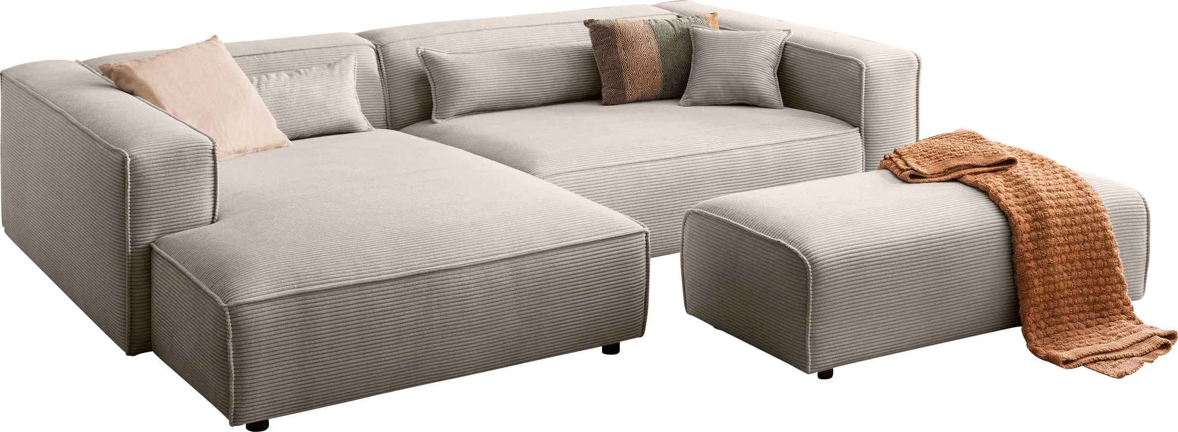 LeGer Home by Lena Gercke Polsterecke "PIARA XXL, L-Form mit Schlaffunktion günstig online kaufen