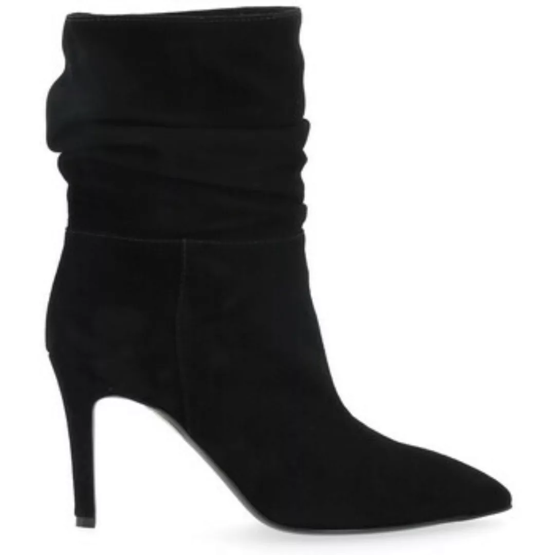 Via Roma 15  Ankle Boots Hochhackige Stiefelette aus schwarzem günstig online kaufen