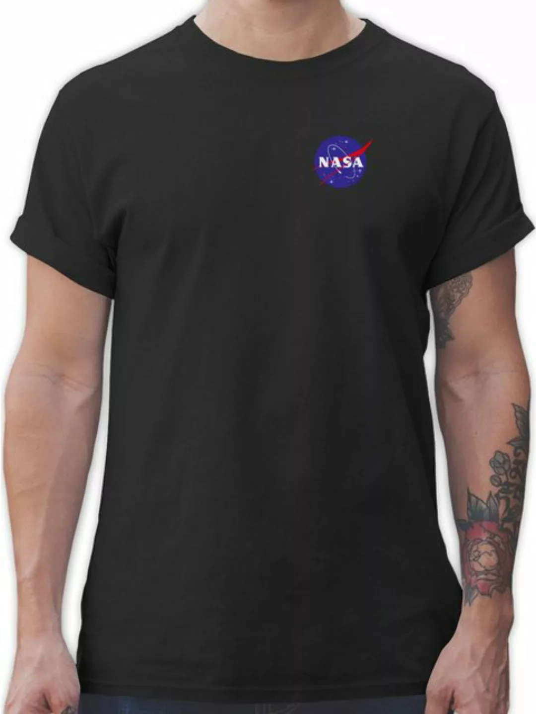 Shirtracer T-Shirt NASA Logo Space X Merchandise Weltraum Weltall Weltraum günstig online kaufen