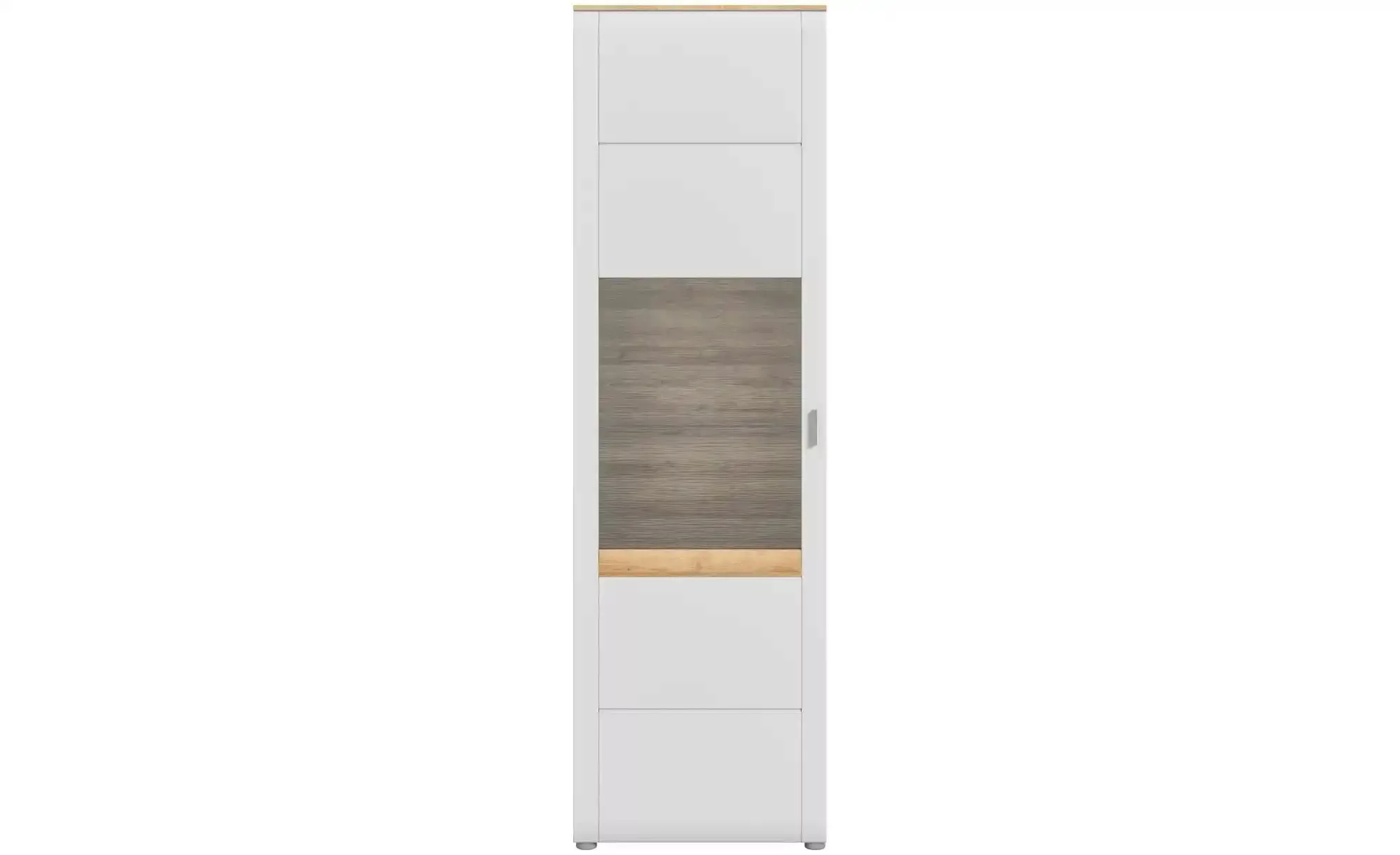 xonox.home Vitrine in Ashgrey Matt - 61x202x37cm (BxHxT) günstig online kaufen