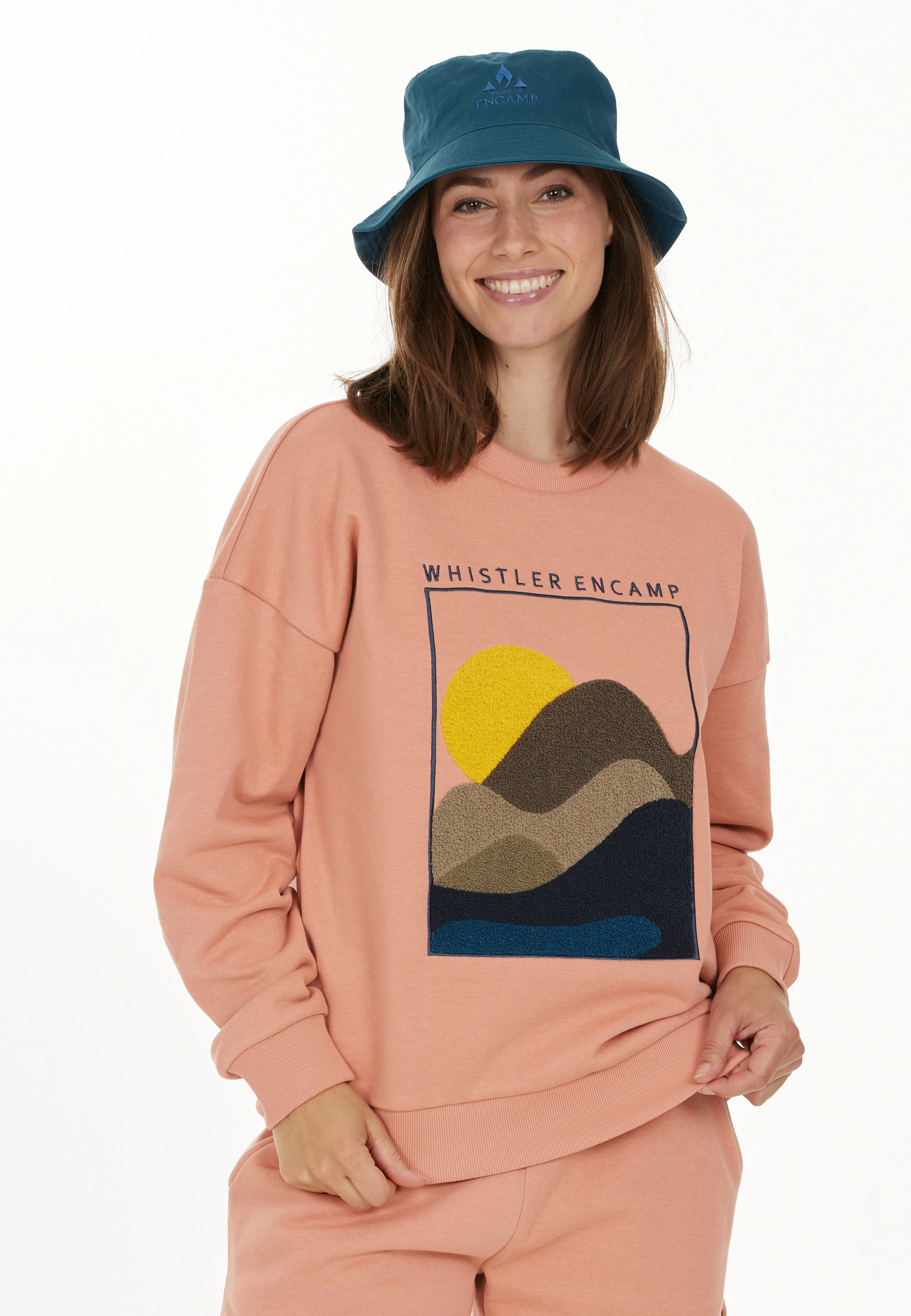 WHISTLER Sweatshirt "Natura", mit einzigartiger texturierter Grafik günstig online kaufen