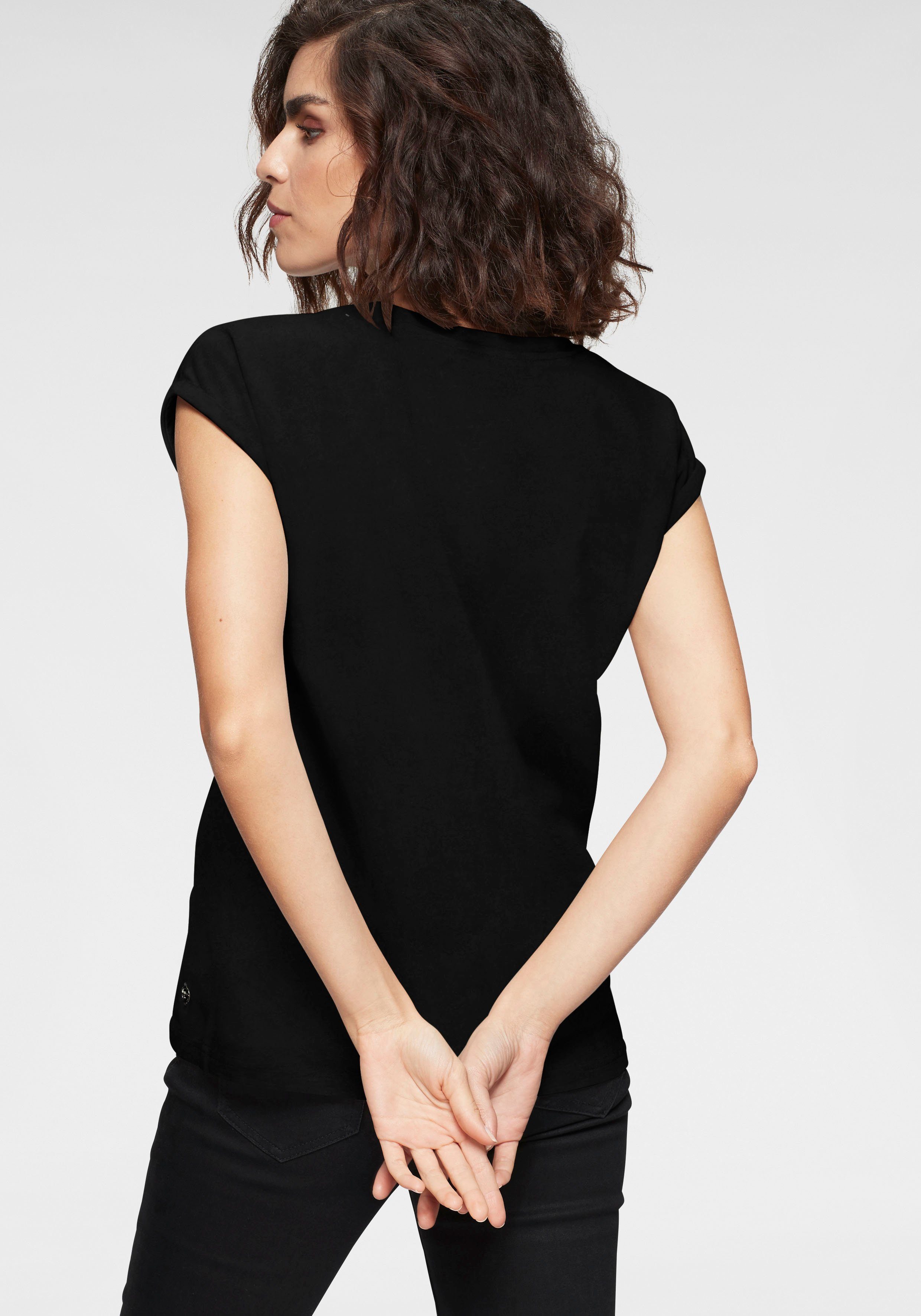 Tamaris T-Shirt mit überschnittenen Ärmeln günstig online kaufen