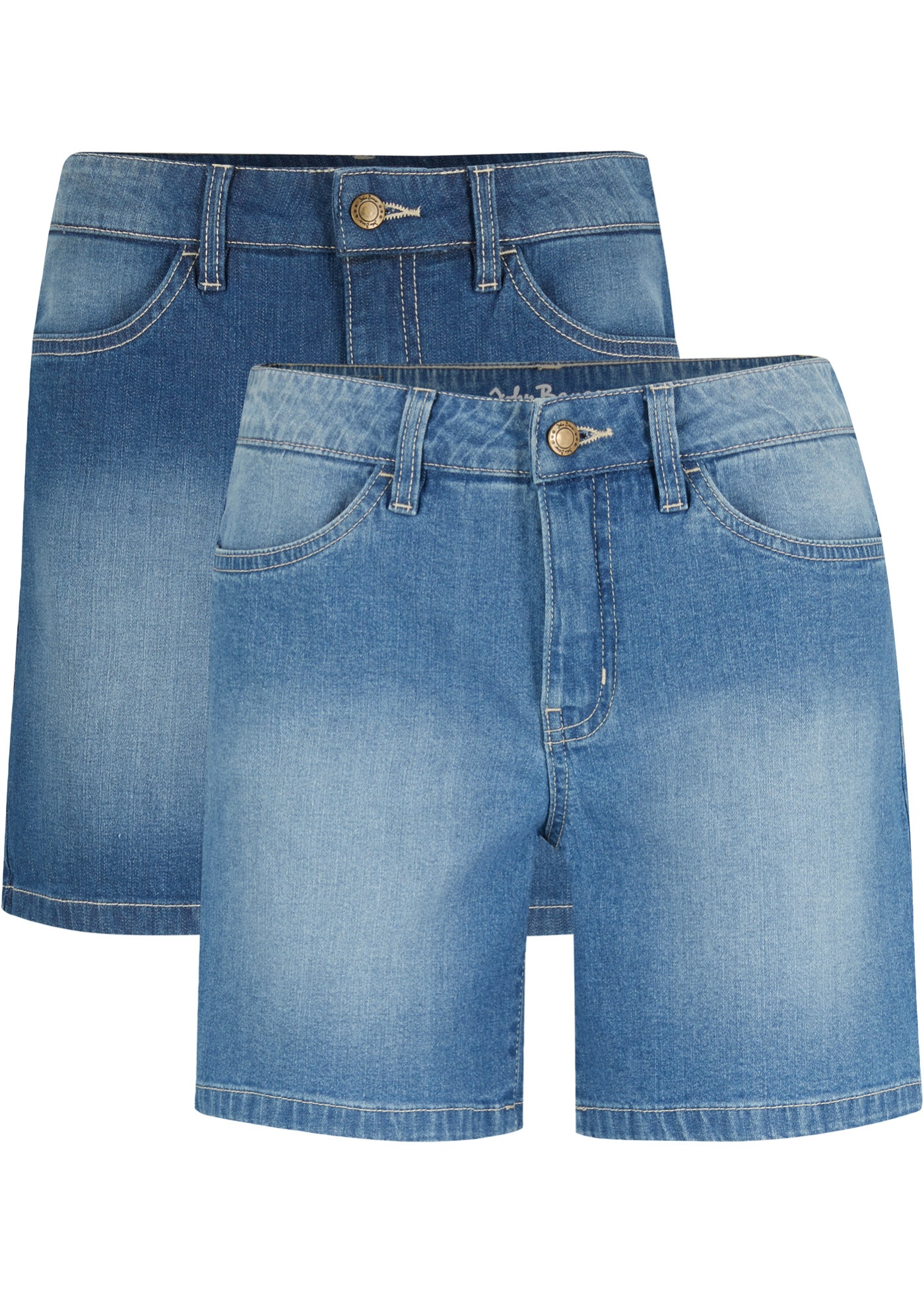 Jeansshorts Slim Fit Mid Waist, 2er Pack günstig online kaufen