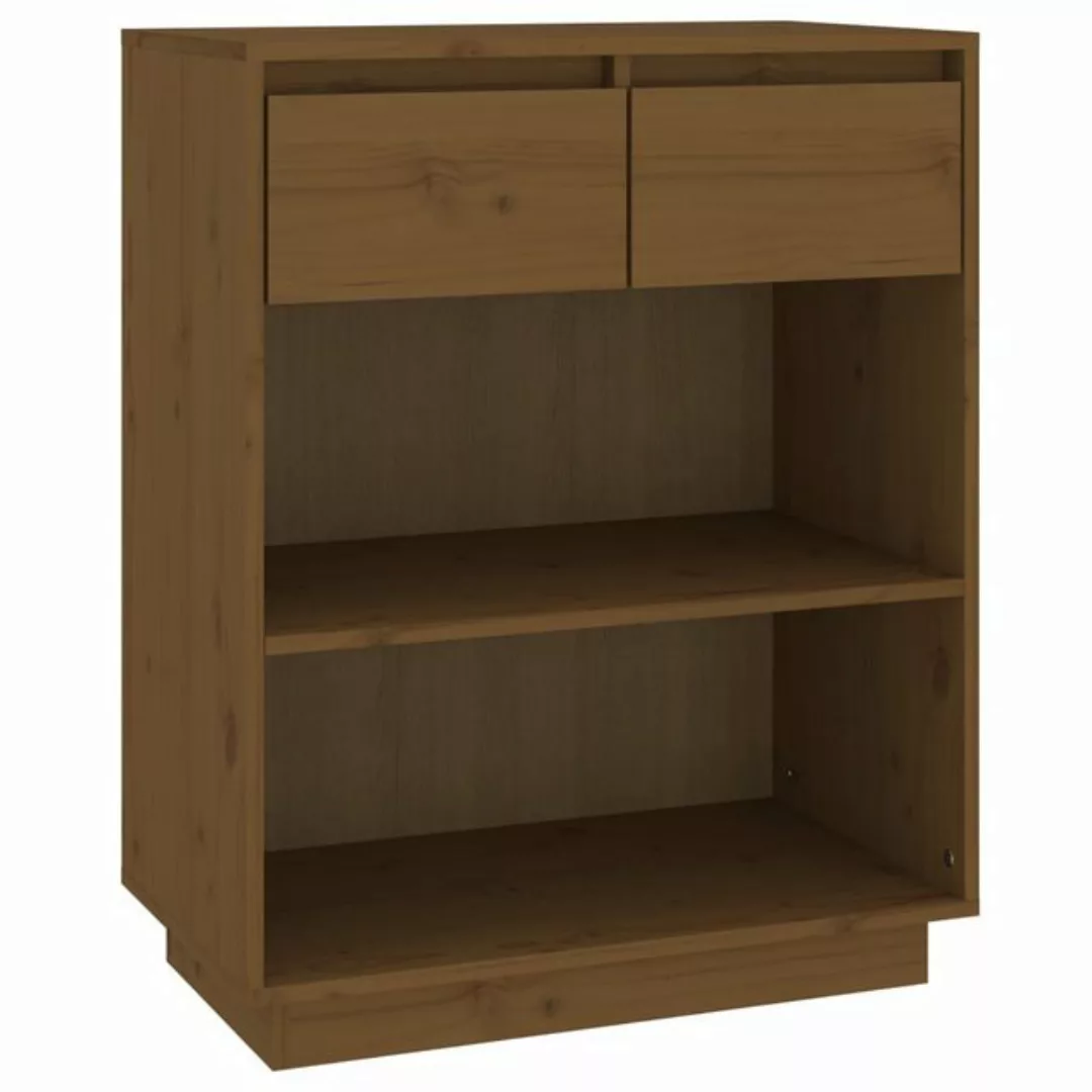 vidaXL Beistellschrank Beistellschrank Honigbraun 60x34x75 cm Massivholz Ki günstig online kaufen