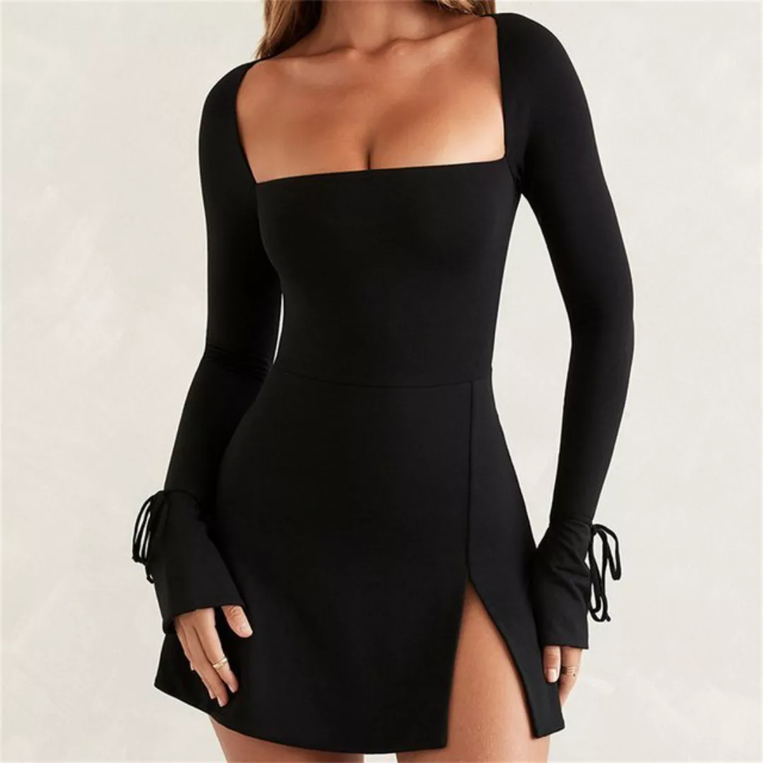 AFAZ New Trading UG Sommerkleid Damen Kleider Bodycon Mini Flare Langarm En günstig online kaufen
