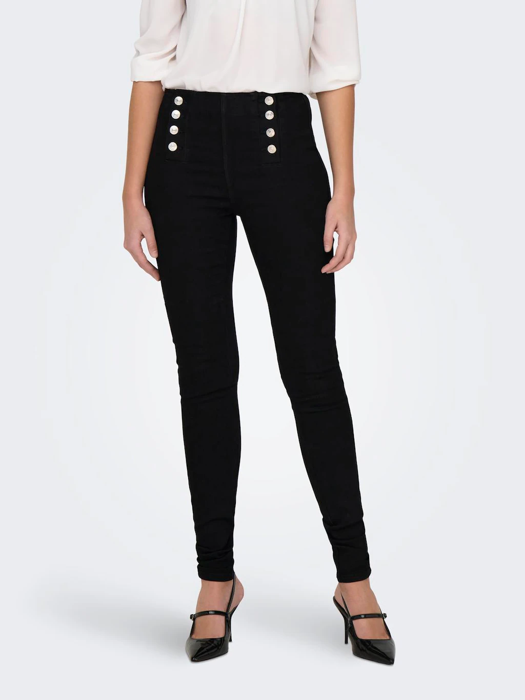 ONLY Skinny-fit-Jeans ONLDAISY HW BUTTON SKINNY DNM günstig online kaufen