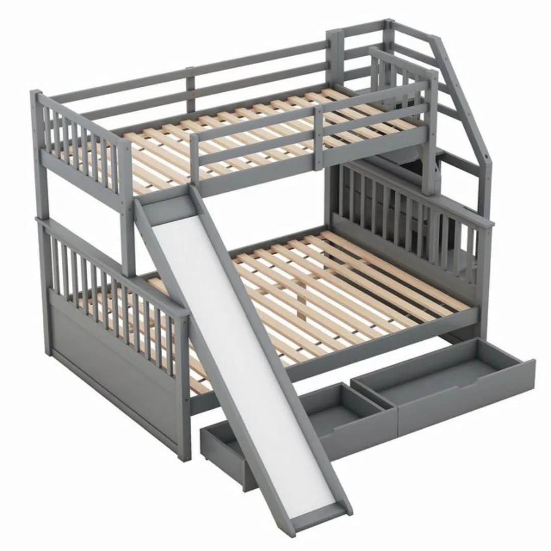 Gotagee Kinderbett Etagenbett Rutsche Doppelbett Kinderbett Schubladen Bett günstig online kaufen