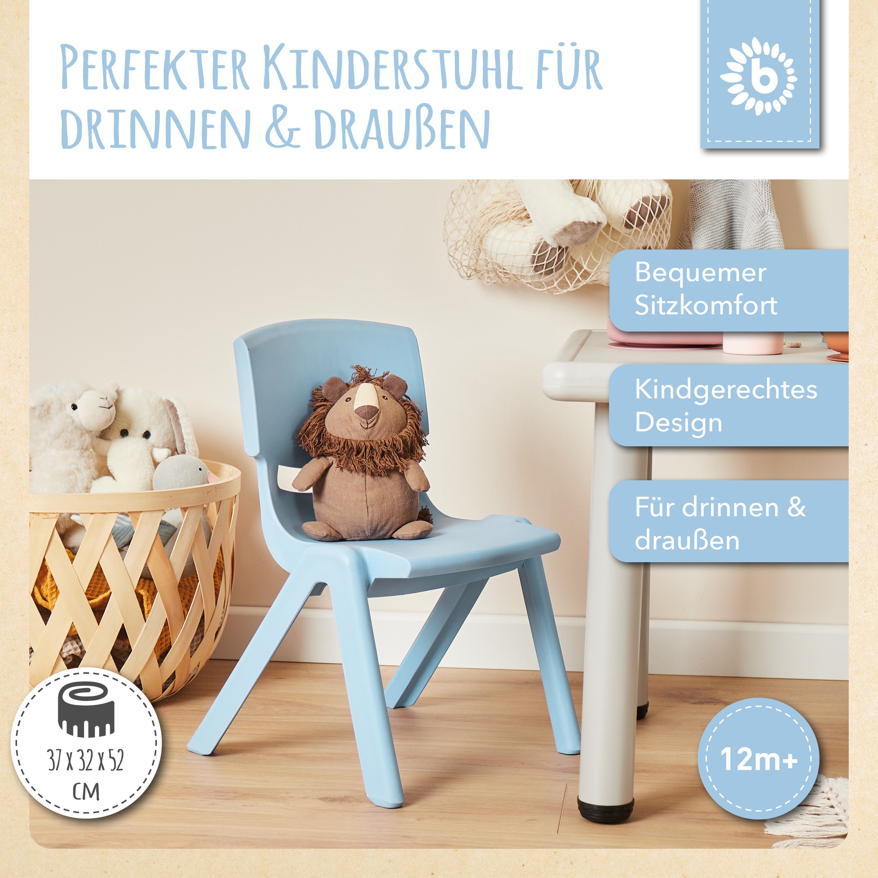 BIECO Stuhl Bieco Kinderstuhl bis 80kg günstig online kaufen