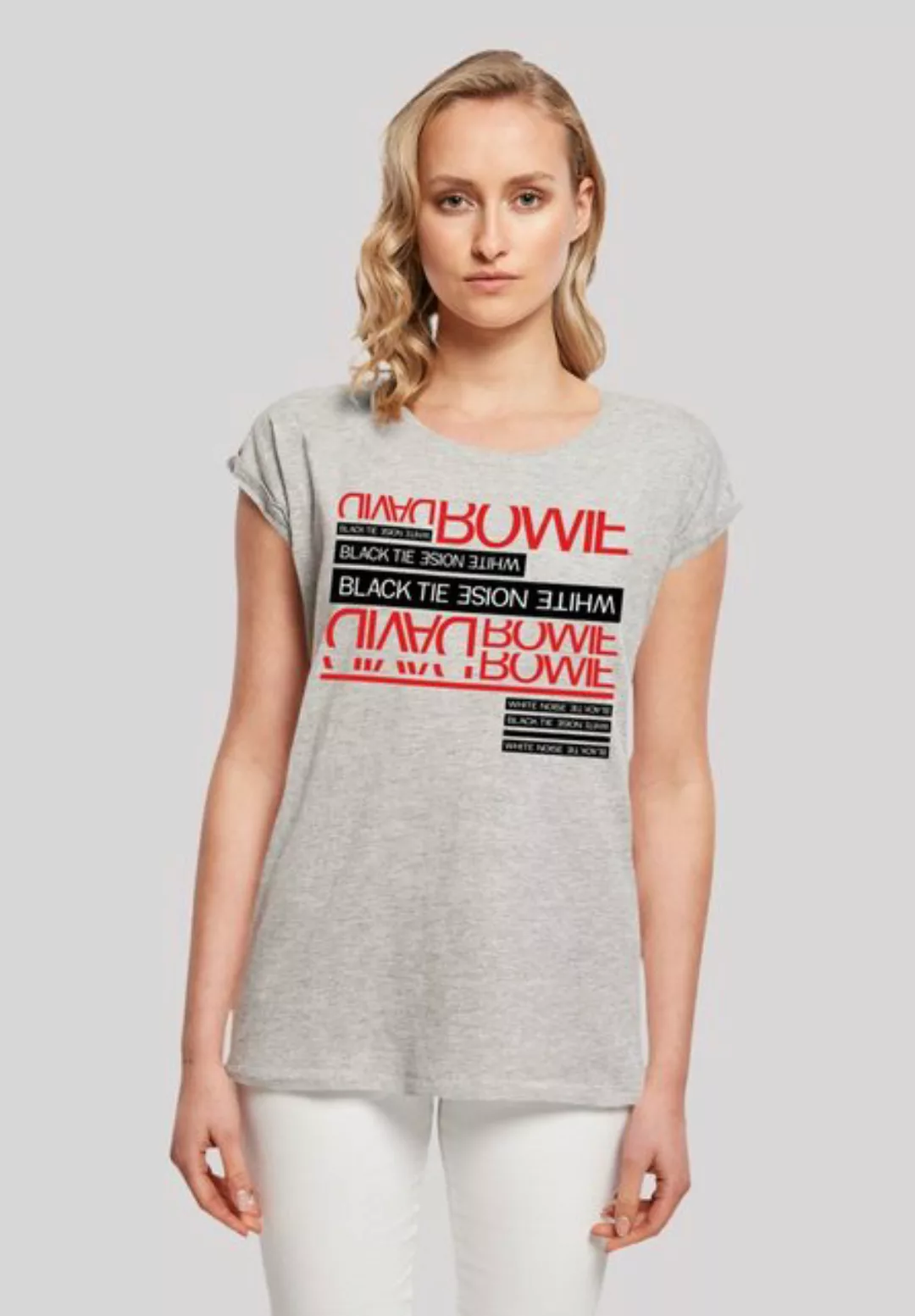 F4NT4STIC T-Shirt "David Bowie Black Tie White Noise", Print günstig online kaufen