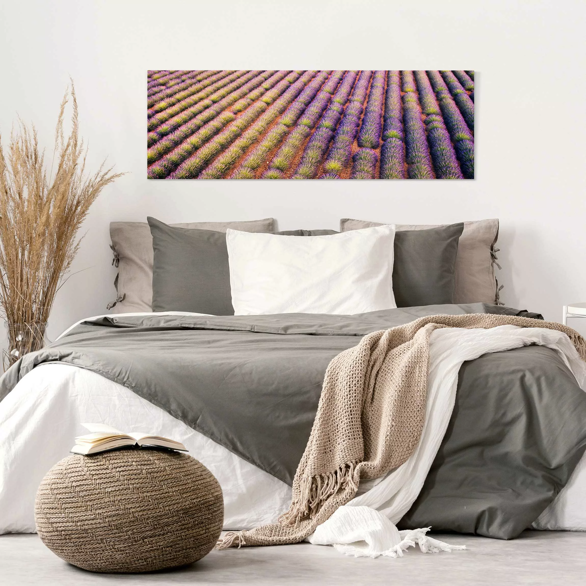 Leinwandbild Malerisches Lavendelfeld günstig online kaufen