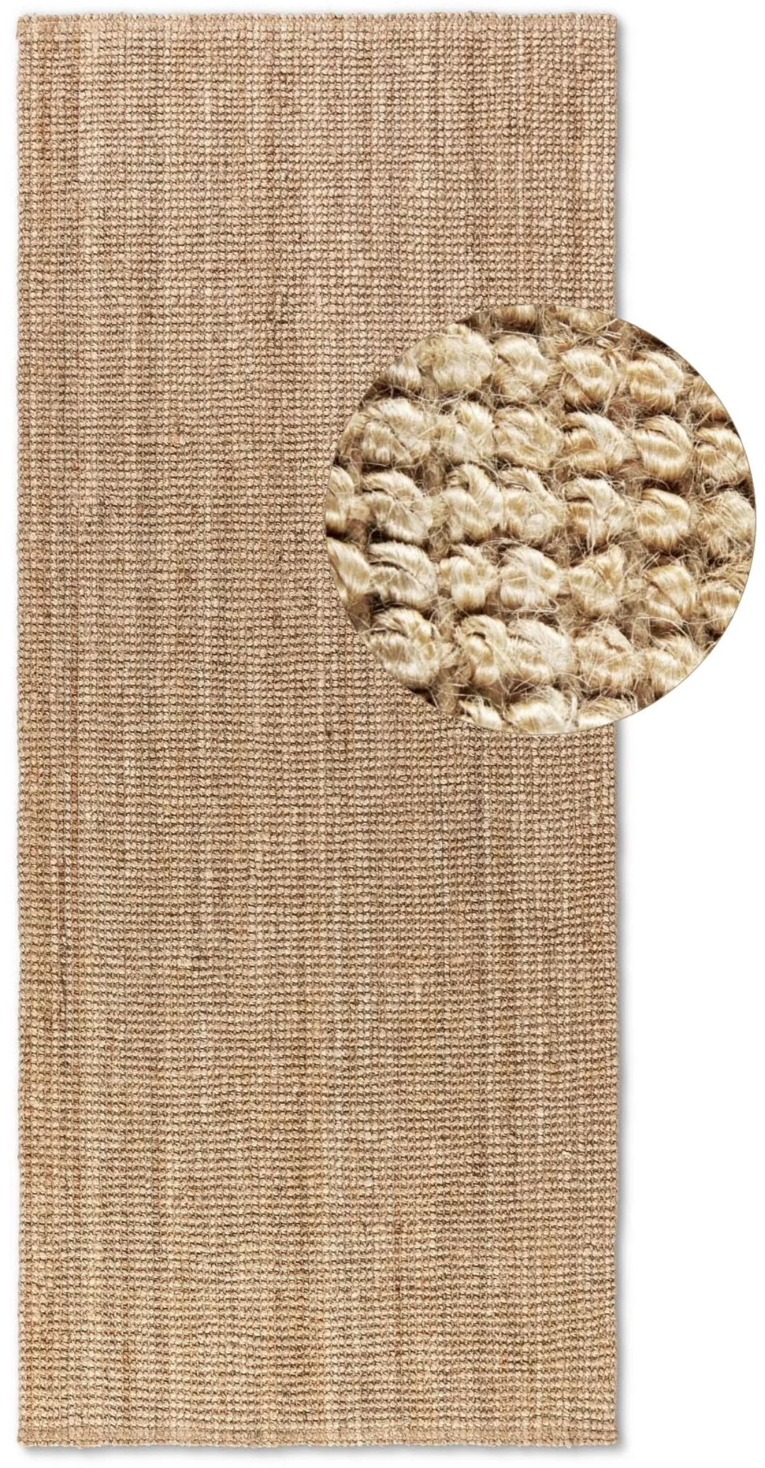 HANSE Home Teppich »Jaipur«, rechteckig, 10 mm Höhe, Jute, Natur, Wohnzimme günstig online kaufen