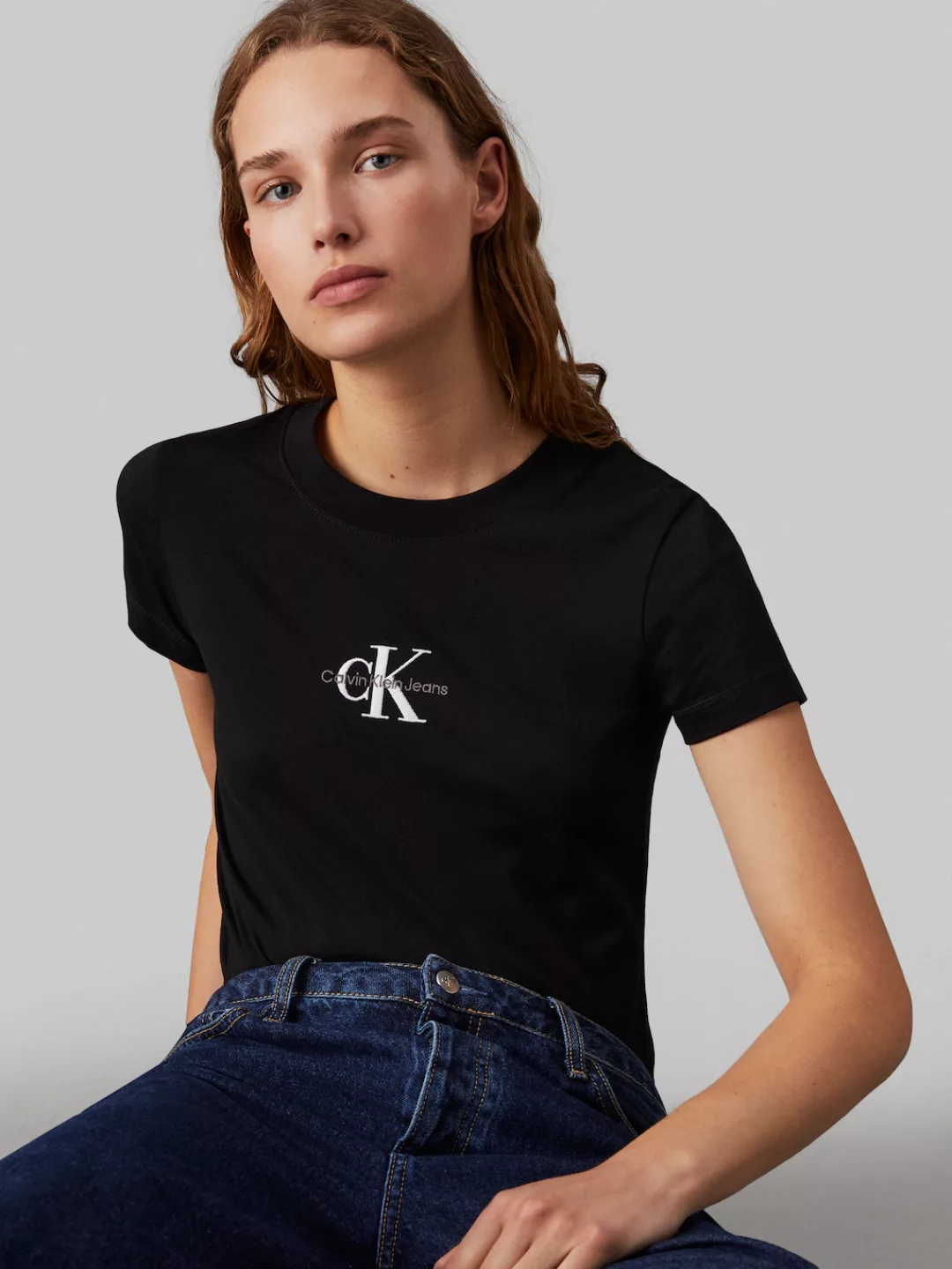 Calvin Klein Jeans T-Shirt MONOLOGO SLIM TEE mit Logoprägung günstig online kaufen