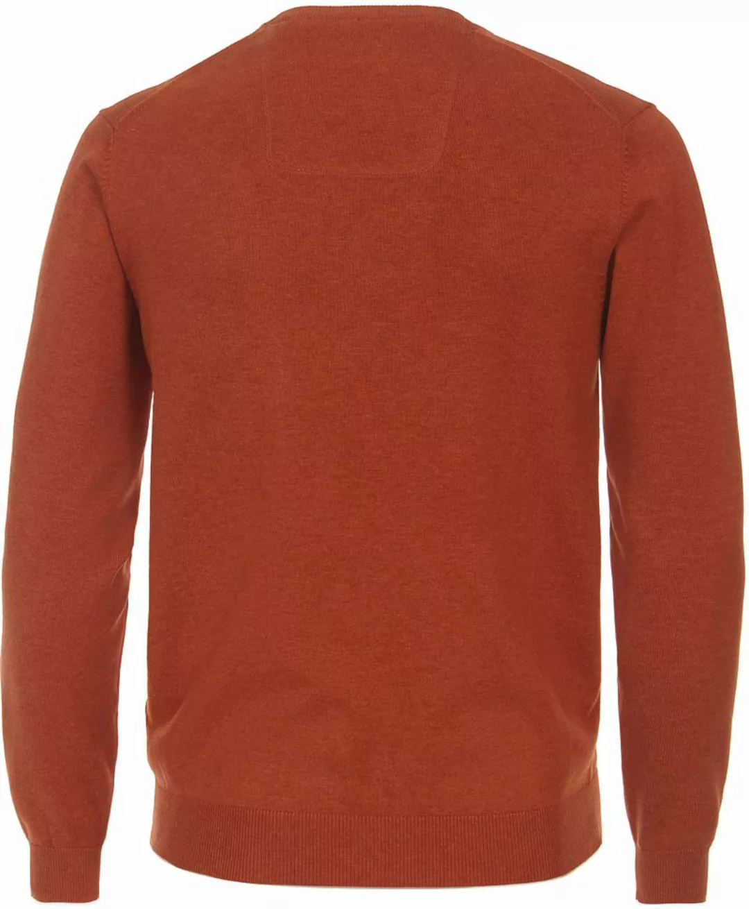 Casa Moda Pullover V-Ausschnitt Orange - Größe 4XL günstig online kaufen