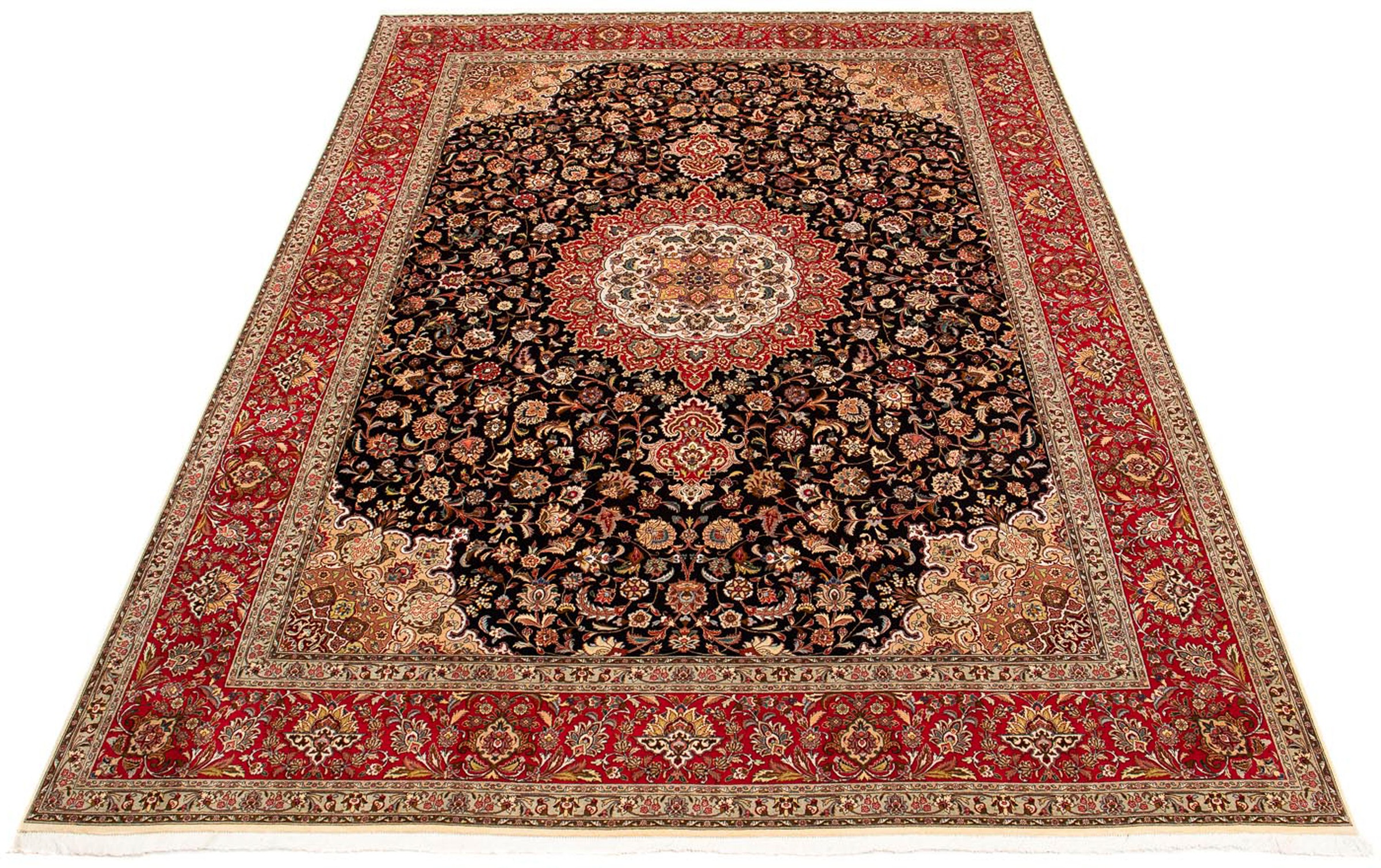 morgenland Orientteppich »Täbriz - 393 x 300 cm - hellrot«, rechteckig, 10 günstig online kaufen