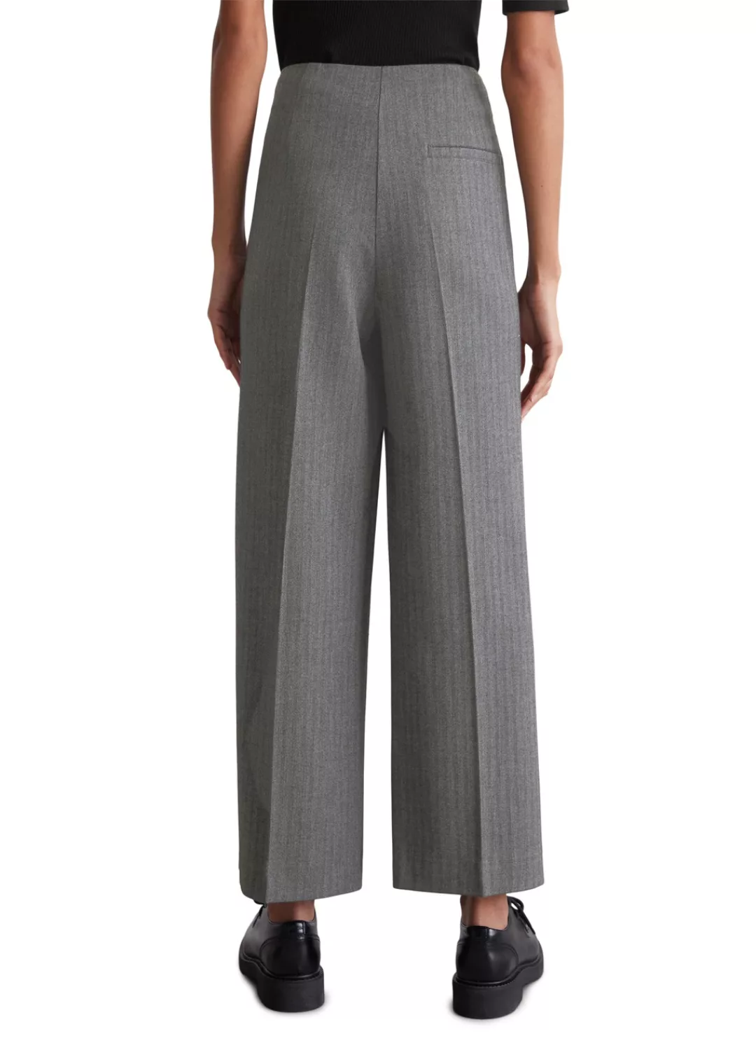 Marc O'Polo Culotte culotte style mti angeschnittenem Bund, seitlicher Reiß günstig online kaufen