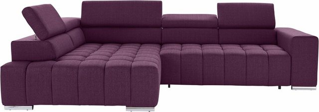 exxpo - sofa fashion Ecksofa "Elias, aktuelle Kreuzsteppung im Sitz, bequem günstig online kaufen