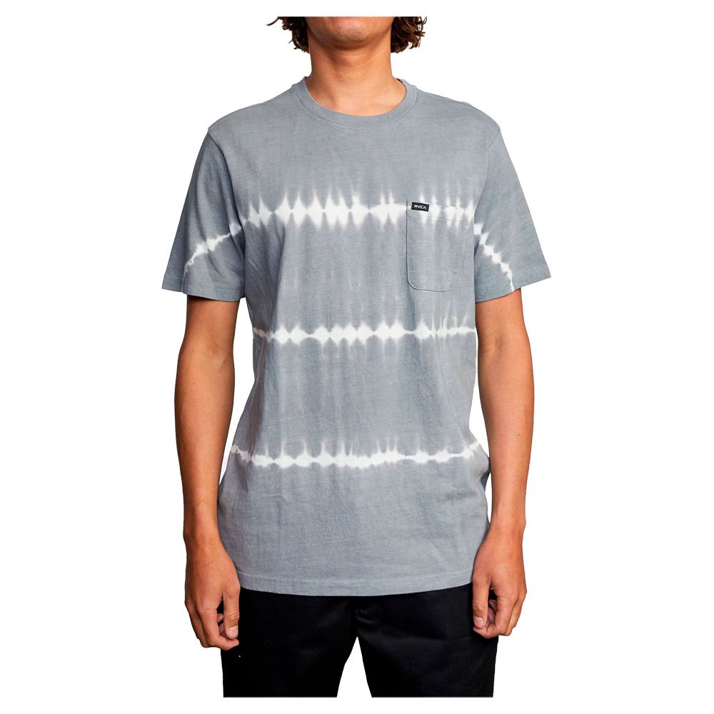 Rvca Manic Tie Dye Stripe Kurzärmeliges T-shirt L Smoke günstig online kaufen