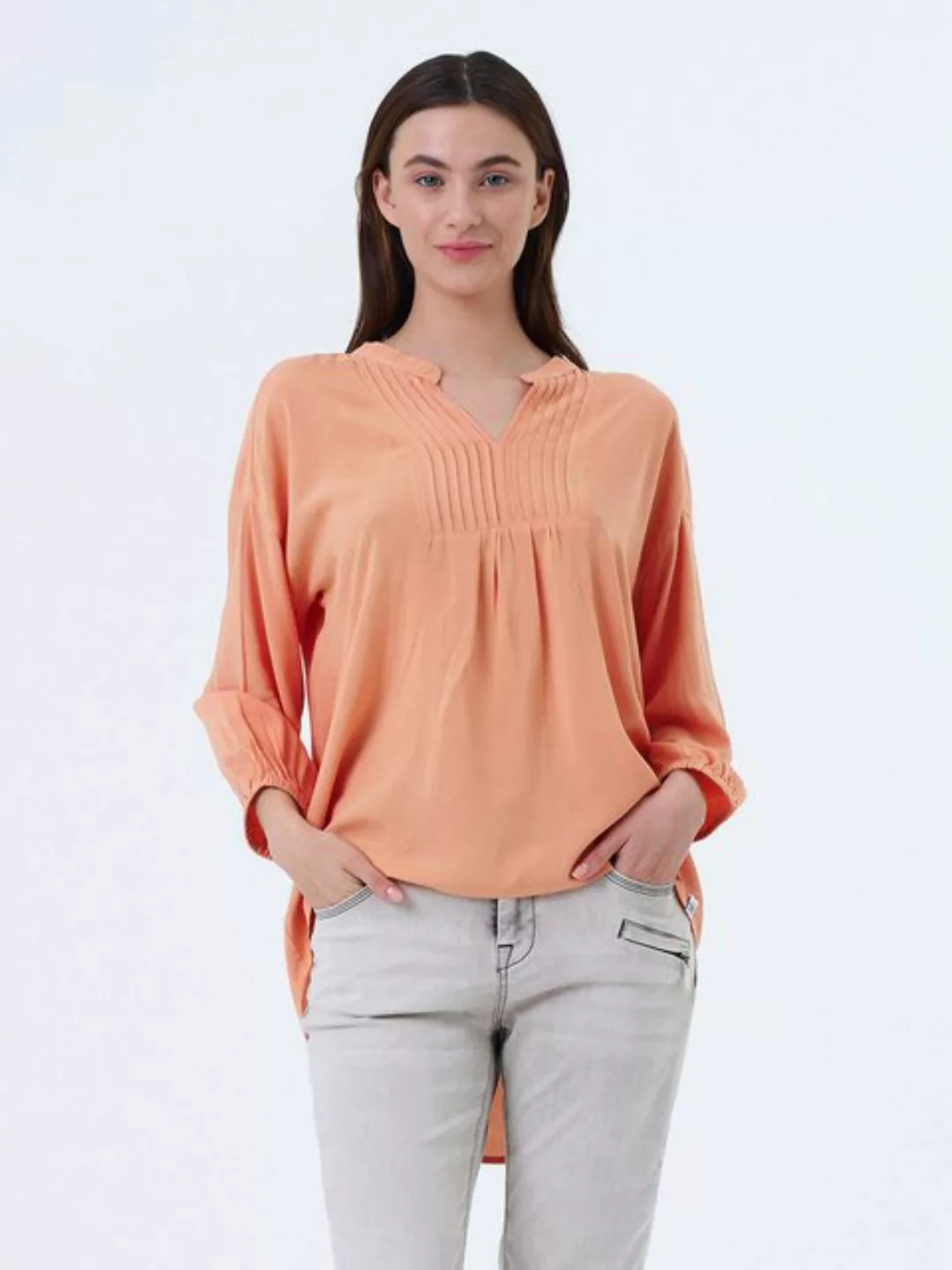 Miracle of Denim Klassische Bluse Women Blouse Basic (1-tlg) günstig online kaufen