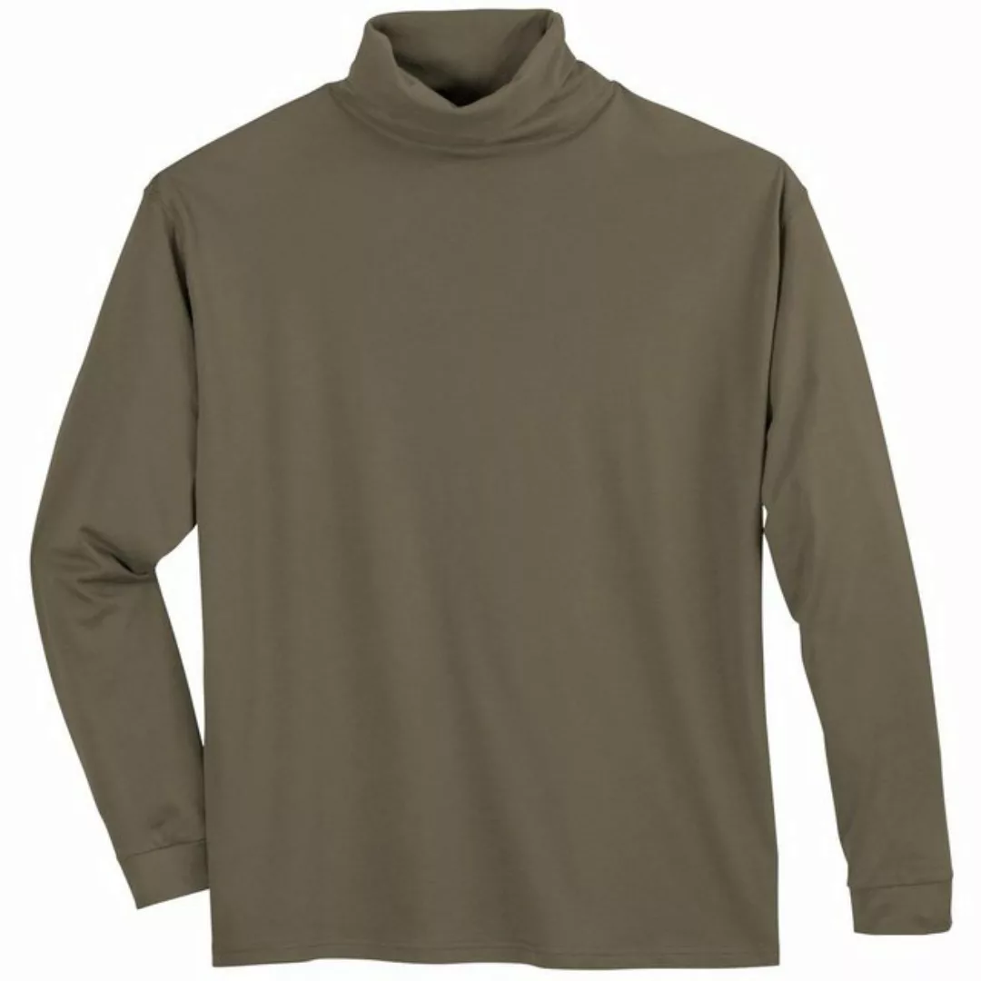 ADAMO Print-Shirt Adamo Langarm-Rolli große Größen khaki günstig online kaufen