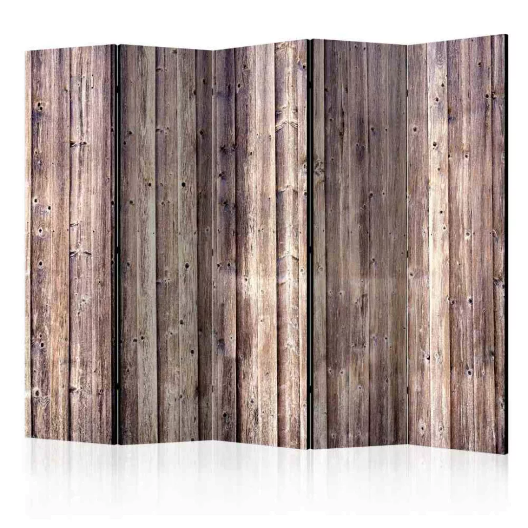 Trennwand Paravent in Altholz Bretter Optik 225 cm breit günstig online kaufen