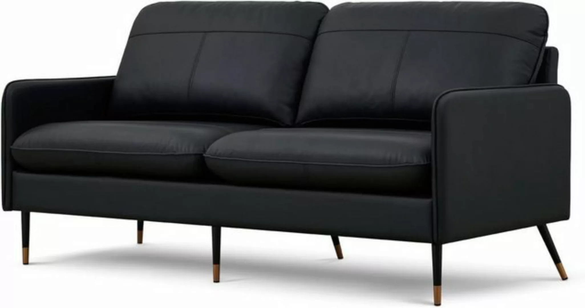 V6 Sofa Leder Sofa Modell 001, 2-Sitzer-Sofa, Moderne Couch günstig online kaufen