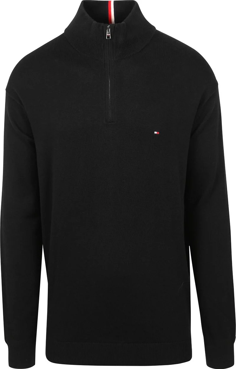 Tommy Hilfiger Big & Tall Half Zip Pullover Schwarz - Größe XXL günstig online kaufen