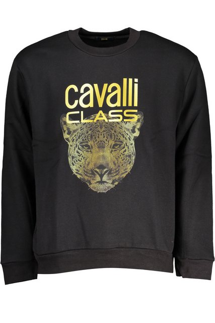 Cavalli Class Sweatshirt Damenpullover Schwarz - Gefüttertes günstig online kaufen