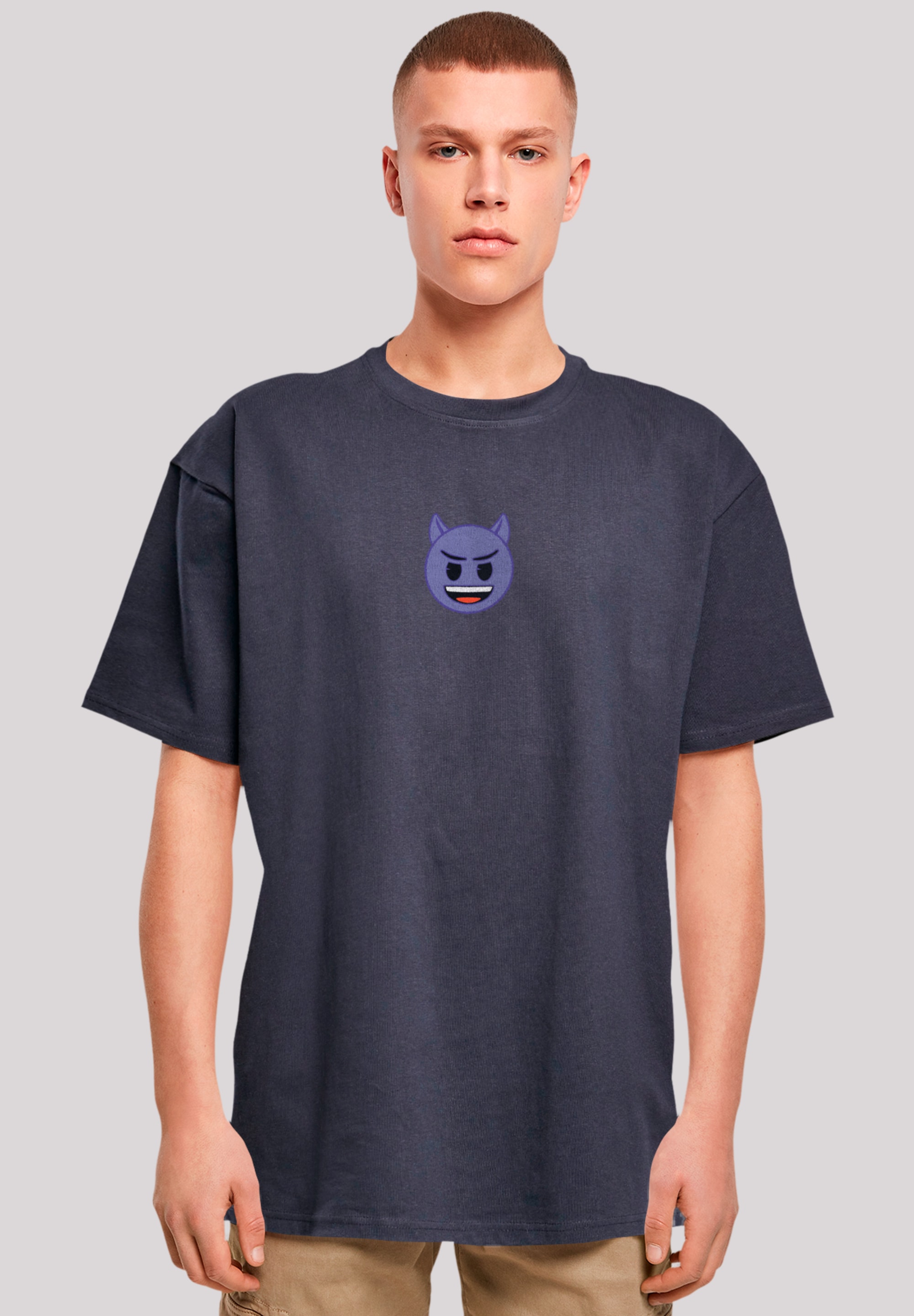 F4NT4STIC T-Shirt emoji couture evil smiling purple face Premium Qualität günstig online kaufen