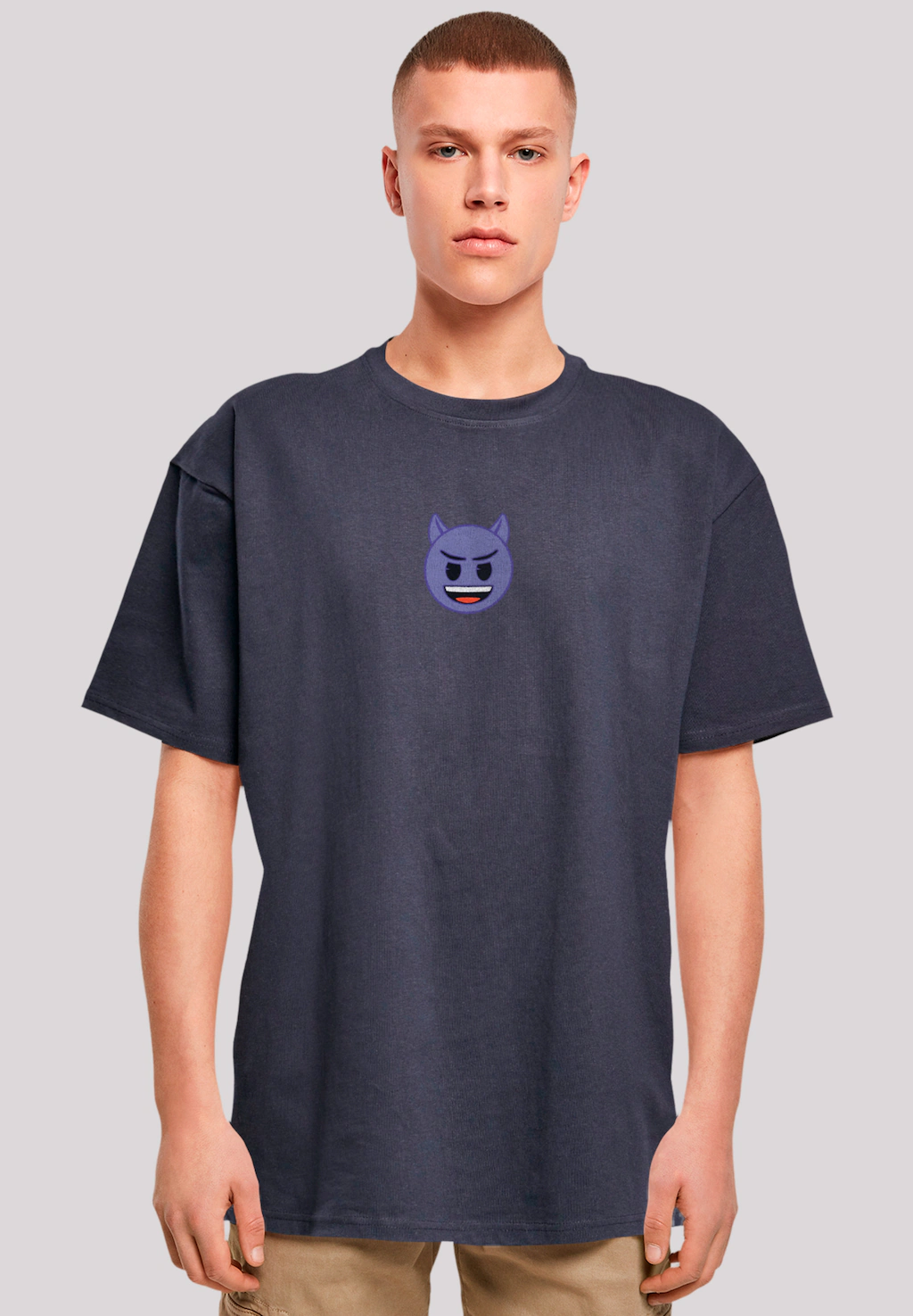 F4NT4STIC T-Shirt "emoji couture evil smiling purple face", Premium Qualitä günstig online kaufen