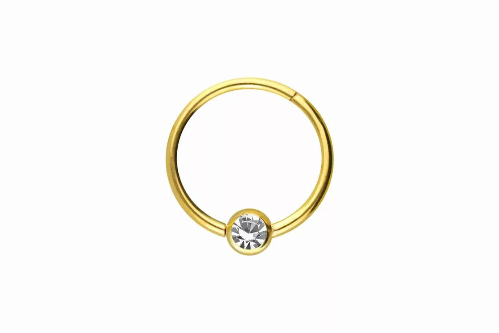 PIERCINGLINE Nasenpiercing Chirurgenstahl Segmentring Clicker KRISTALL günstig online kaufen