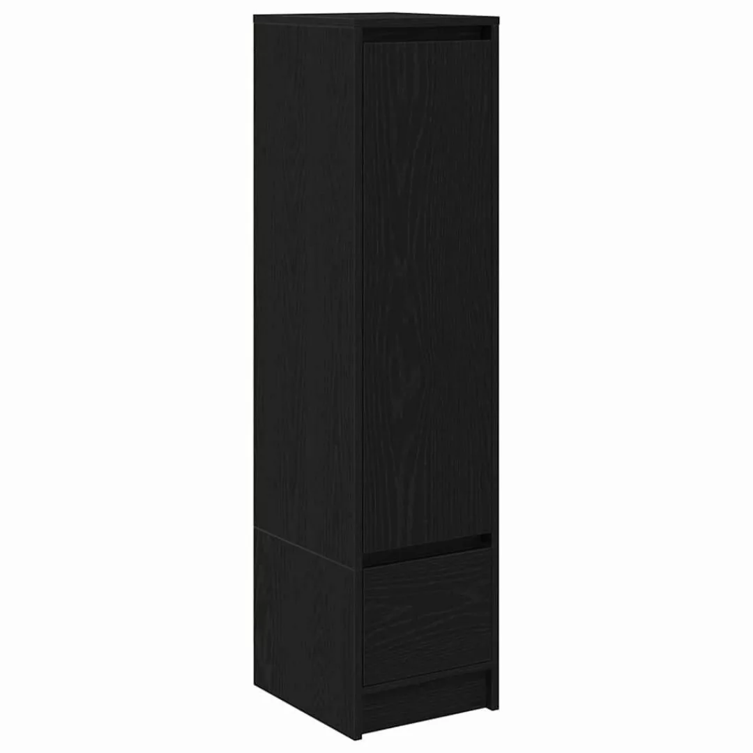 vidaXL Highboard Highboard Schwarz Eichen-Optik 29,5x34x119,5 günstig online kaufen