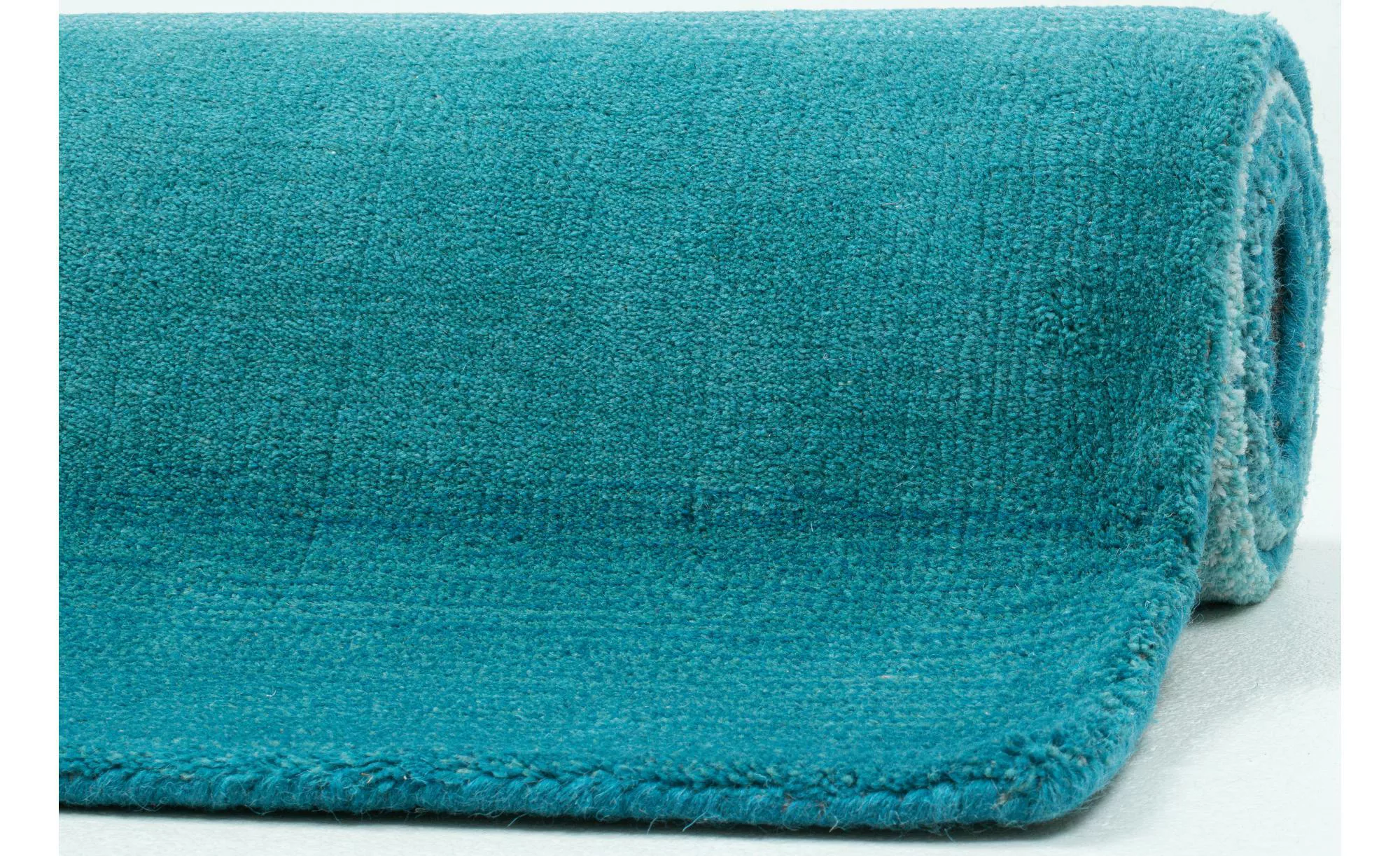 THEKO Wollteppich  Wool Comfort ¦ blau ¦ Wolle ¦ Maße (cm): B: 60 H: 1,4 Te günstig online kaufen