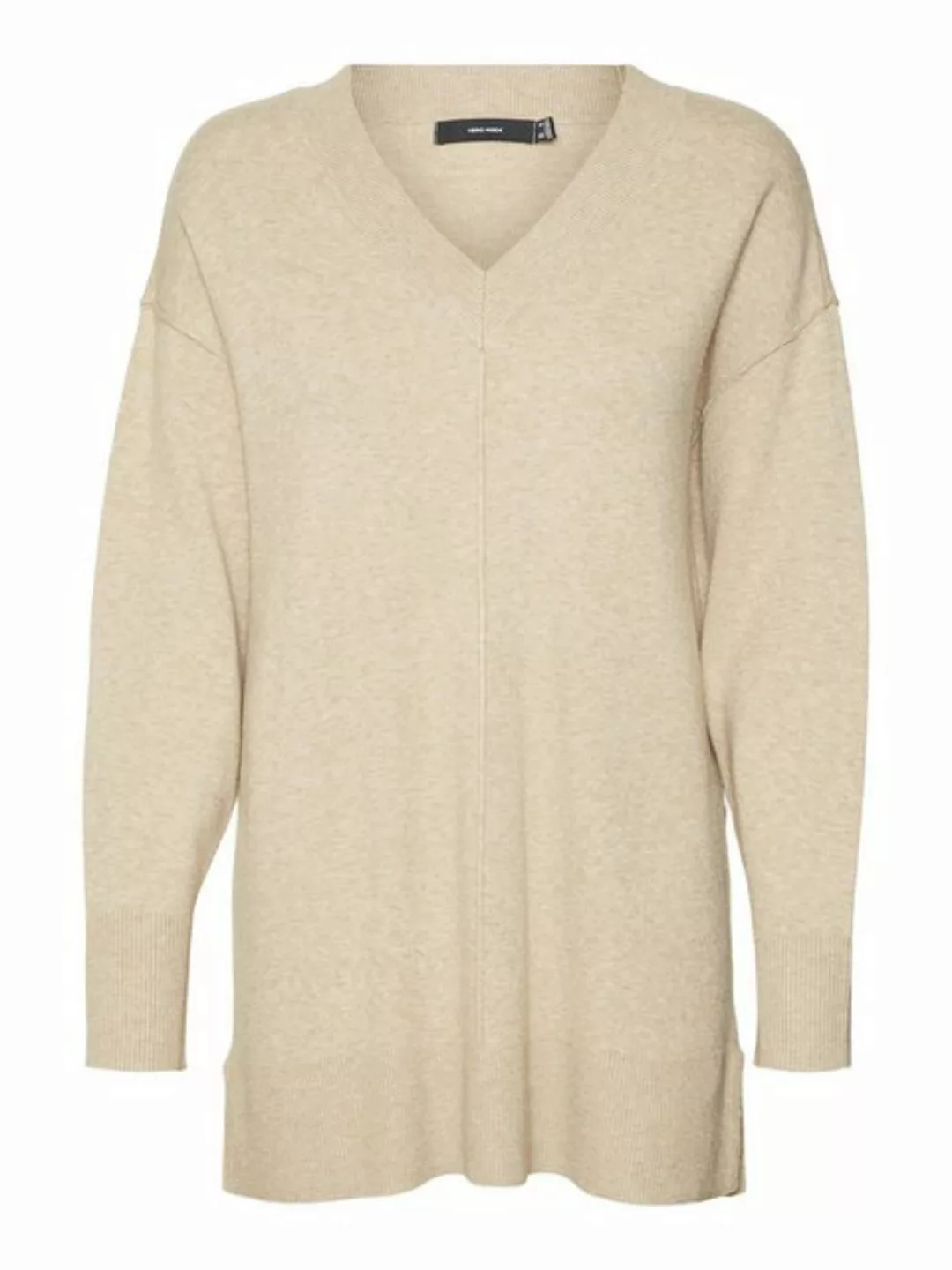 Vero Moda V-Ausschnitt-Pullover VMGOLD LINK LS LONG V-NECK PULLOVER günstig online kaufen