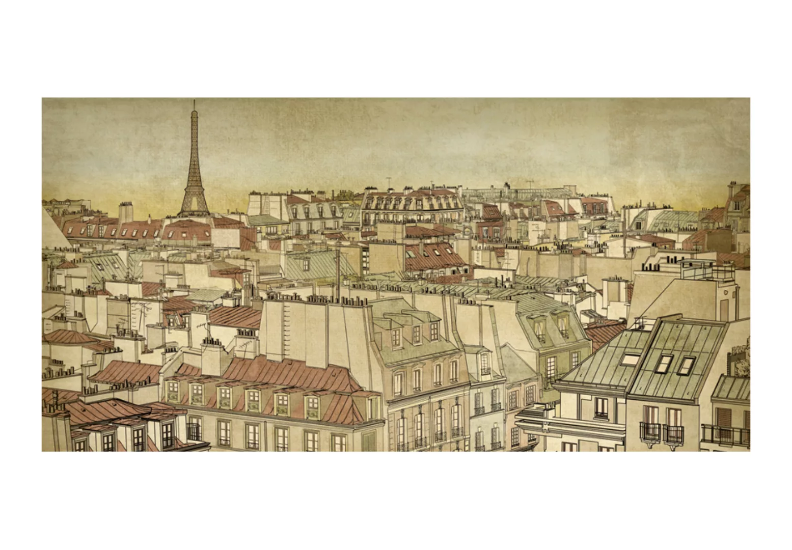 Xxl Tapete - Auf Wiedersehen, Paris! günstig online kaufen